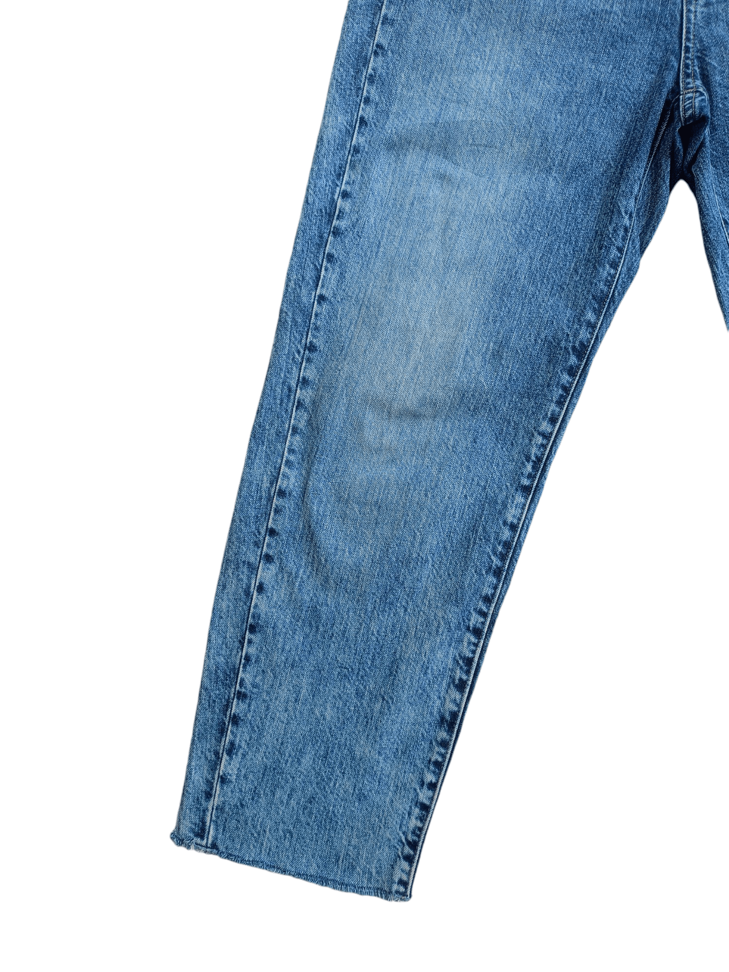Uniqlo × Vintage UNIQLO Cropped Relaxed Tapered Distressed Denim Size 26" / US 2 / IT 38 - 5 Thumbnail