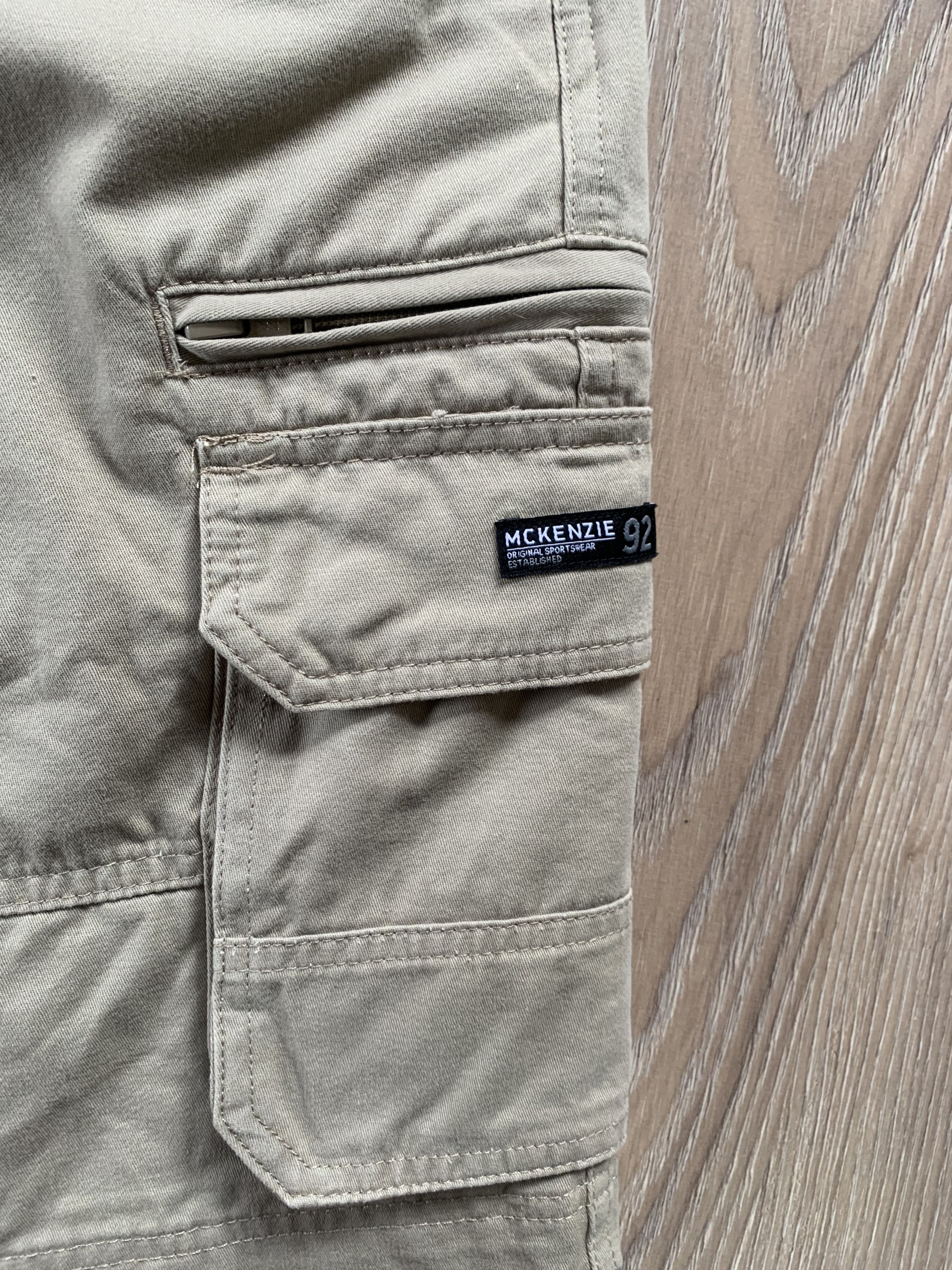 Other Mckenzie Mens Beige Cotton Cargo Shorts Size US 34 / EU 50 - 6 Thumbnail