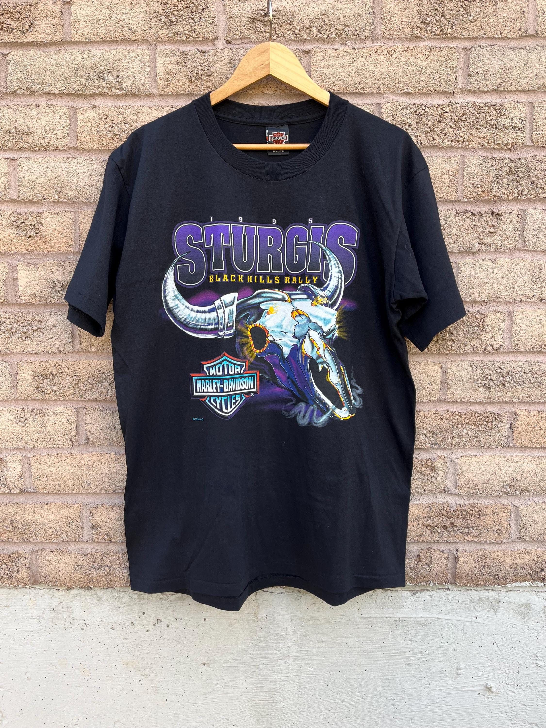 Vintage Vintage Harley Davidson Sturgis Rally 1995 T-shirt Size US L / EU 52-54 / 3 - 1 Thumbnail