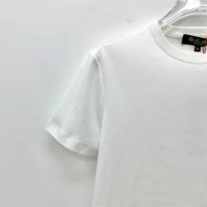 Loro Piana Loro Piana White Cotton Short Sleeve T-Shirt- Size US S / EU 44-46 / 1 - 3 Thumbnail