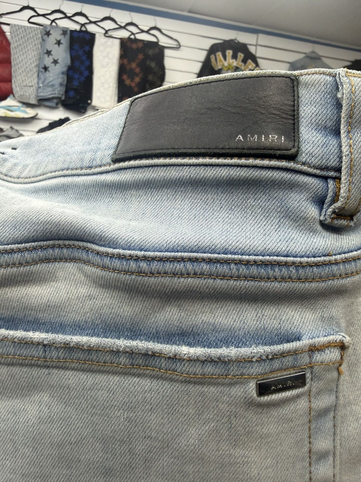 Amiri Amiri MX1 - Light Blue Distressed Denim Size US 34 / EU 50 - 7 Thumbnail