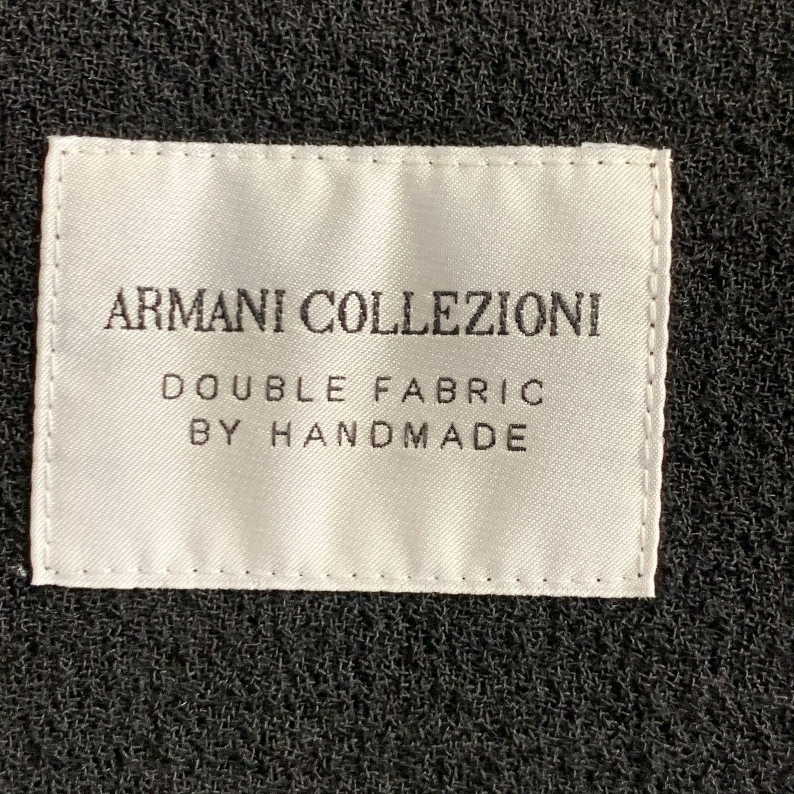 Armani Collezioni ARMANI COLLEZIONI Black Wool Crepe Knee Length Dress Size L / US 10 / IT 46 - 5 Thumbnail