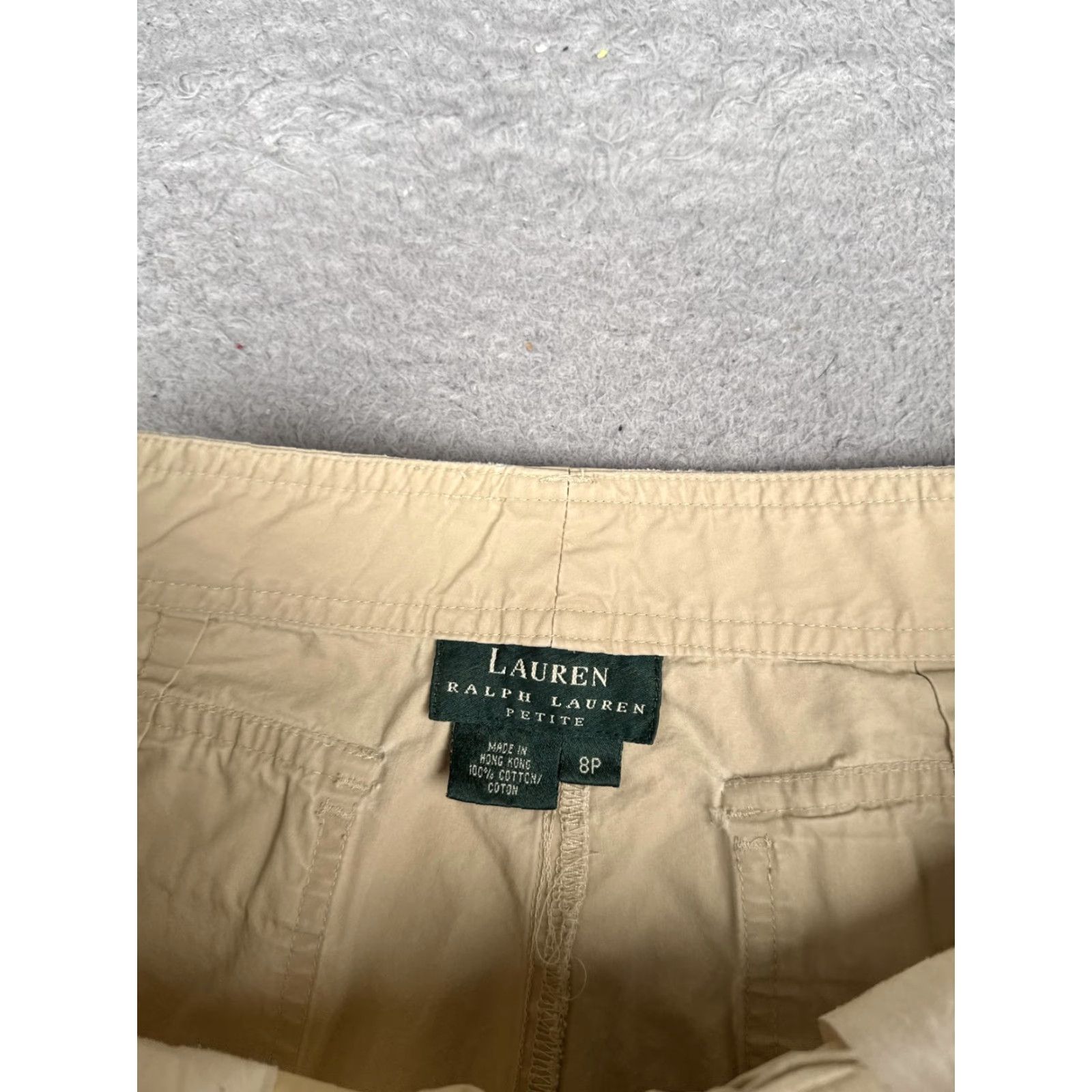 Ralph Lauren Lauren Ralph Lauren Shorts Womens 8P Beige Cargo Twill Hiking Travel Casual Petsite? Size 30" / US 8 / IT 44 - 7 Thumbnail