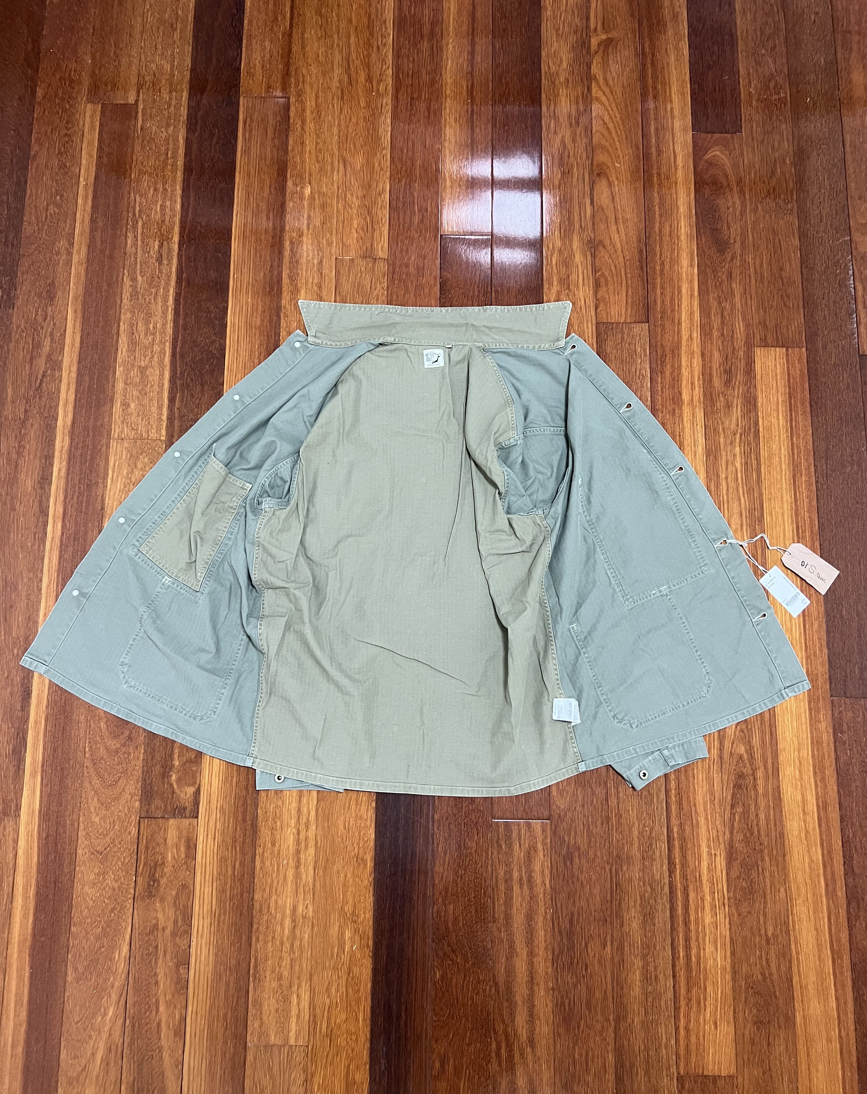 Orslow 💚 Orslow Herringbone Utility Coverall Jacket Green NEW Size US L / EU 52-54 / 3 - 8 Thumbnail