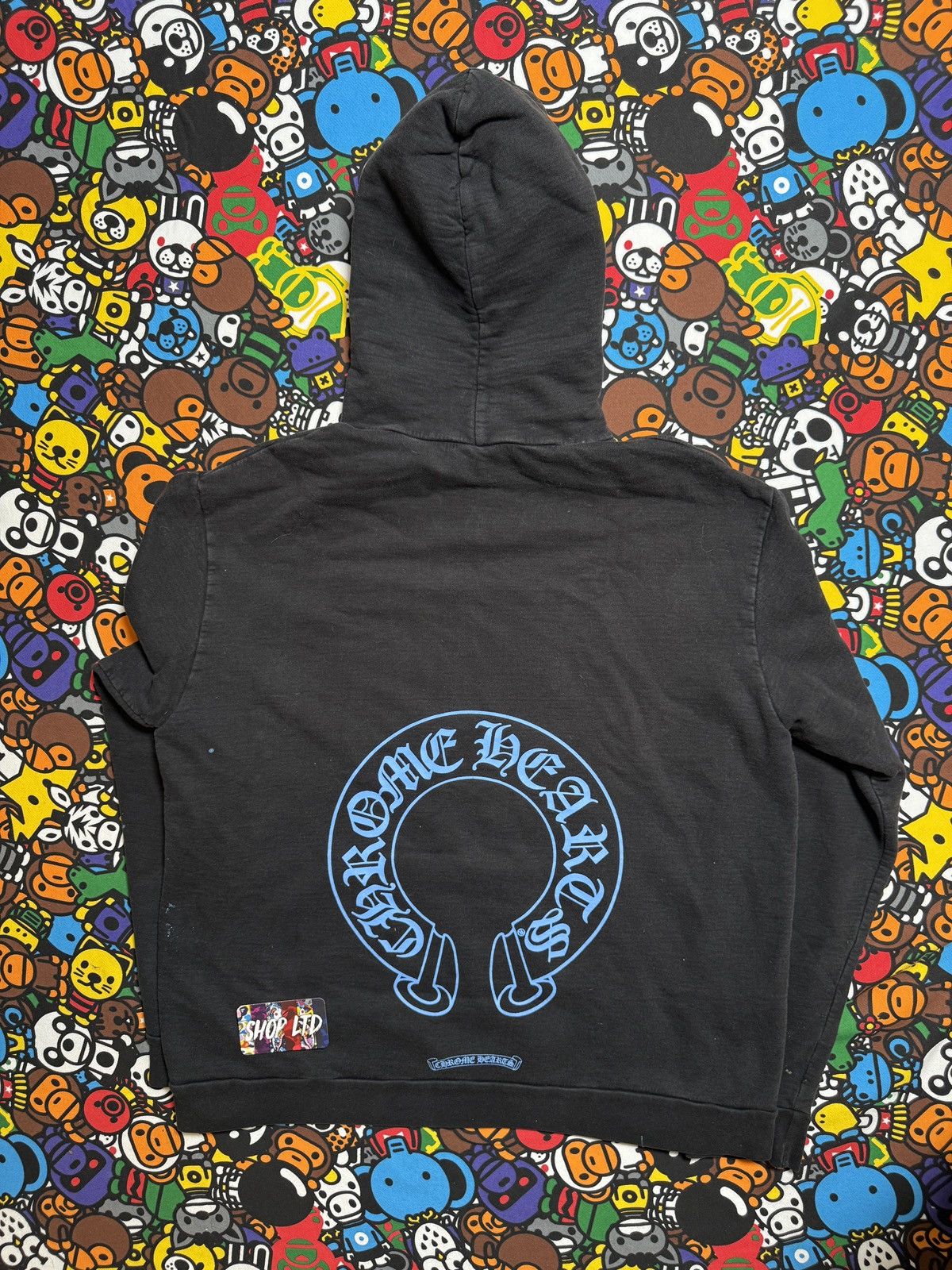 Chrome Hearts Chrome Hearts Black/Blue Online Exclusive Pullover Hoodie Size US L / EU 52-54 / 3 - 1 Thumbnail