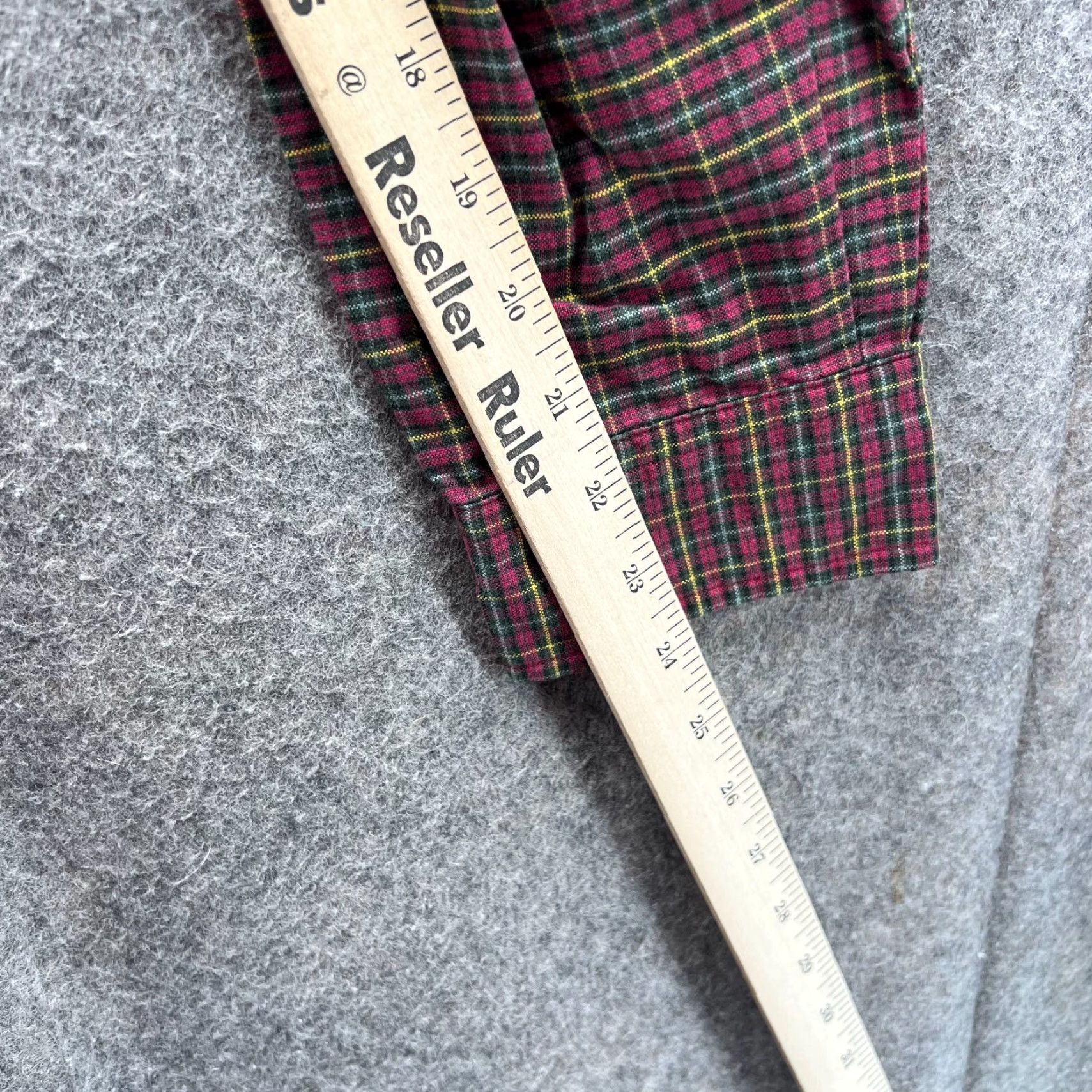 Polo Ralph Lauren VINTAGE Polo Ralph Lauren Shirt Men Large Adult Red Yellow Plaid Pony Button-Down Long Sleeve 46 in Chest Size US L / EU 52-54 / 3 - 4 Thumbnail