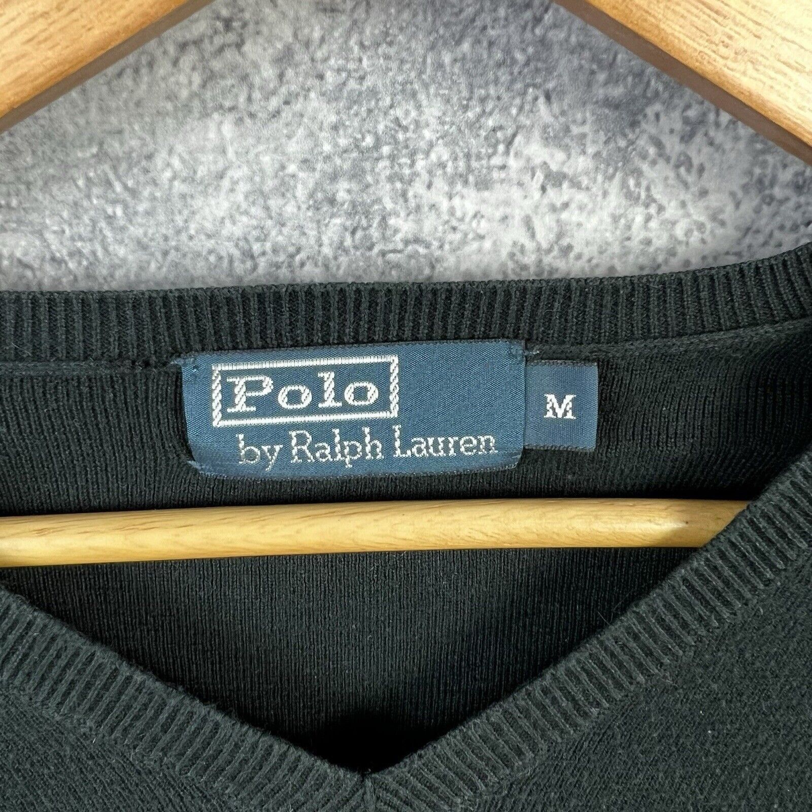 Polo Ralph Lauren Polo Ralph Lauren V-Neck Sweater Black Men's M Long Sleeve Size US M / EU 48-50 / 2 - 3 Thumbnail