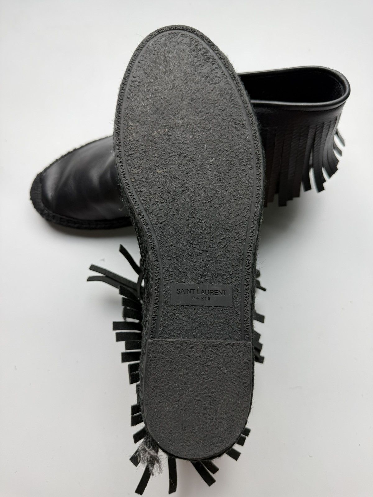 Saint Laurent Paris Saint Laurent Fringed Espadrille Boots Size US 9 / EU 42 - 7 Thumbnail