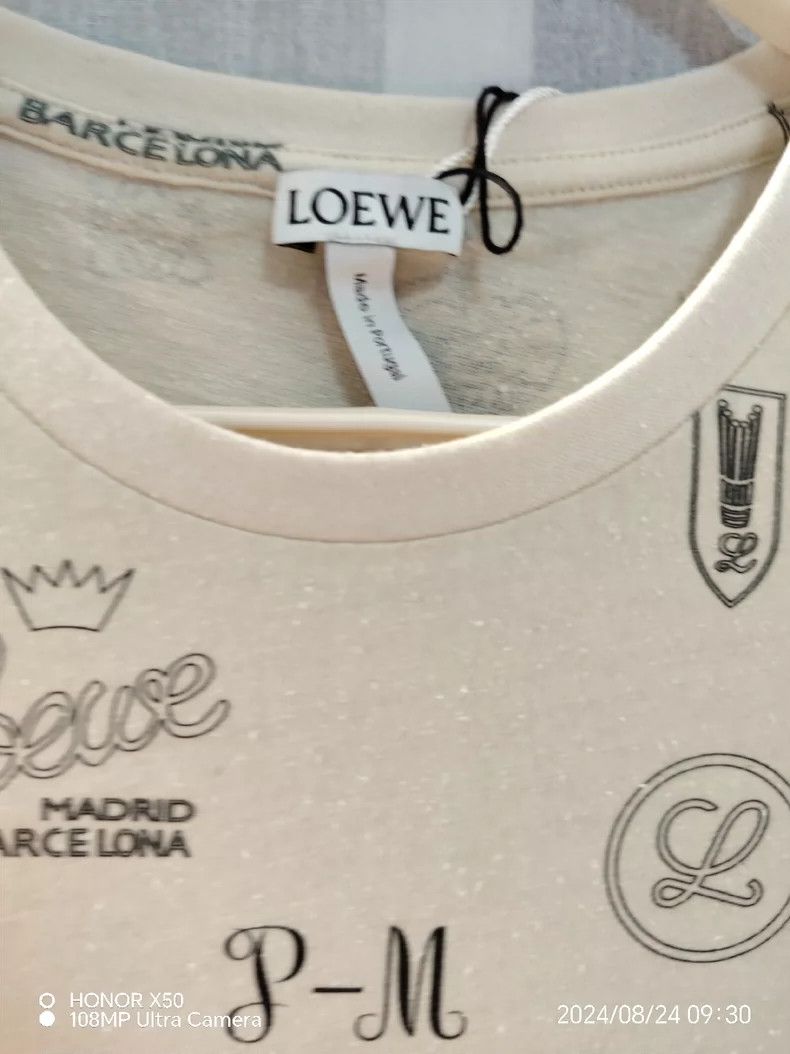 Loewe LOEWE White short-sleeved T-shirt Size XS / US 0-2 / IT 36-38 - 2 Thumbnail