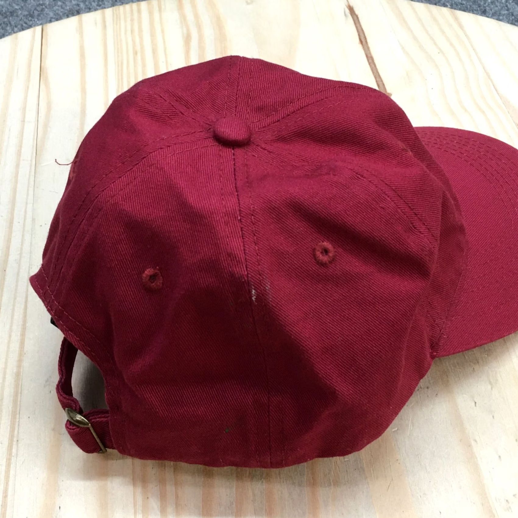 Logo 7 Grizzly Hat Baseball Cap One Size Maroon Embroidered Logo Adjustable Basic Mens Size ONE SIZE - 7 Thumbnail