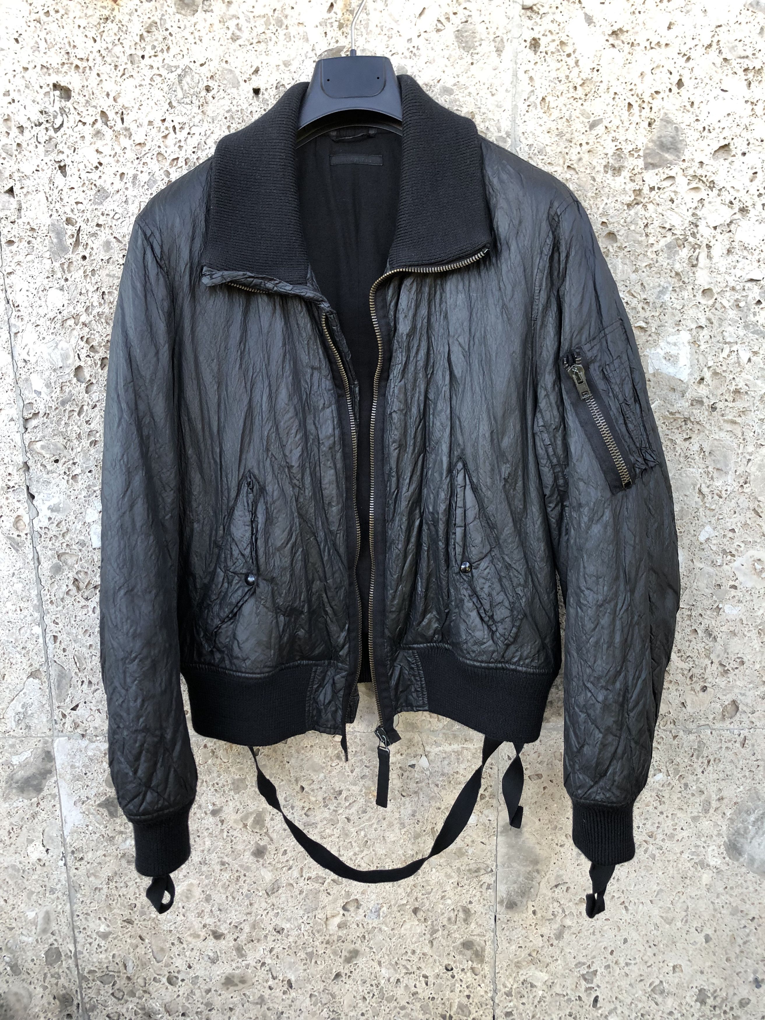 誠実】 helmut lang 03aw bondage bomber jacket ミリタリージャケット ...