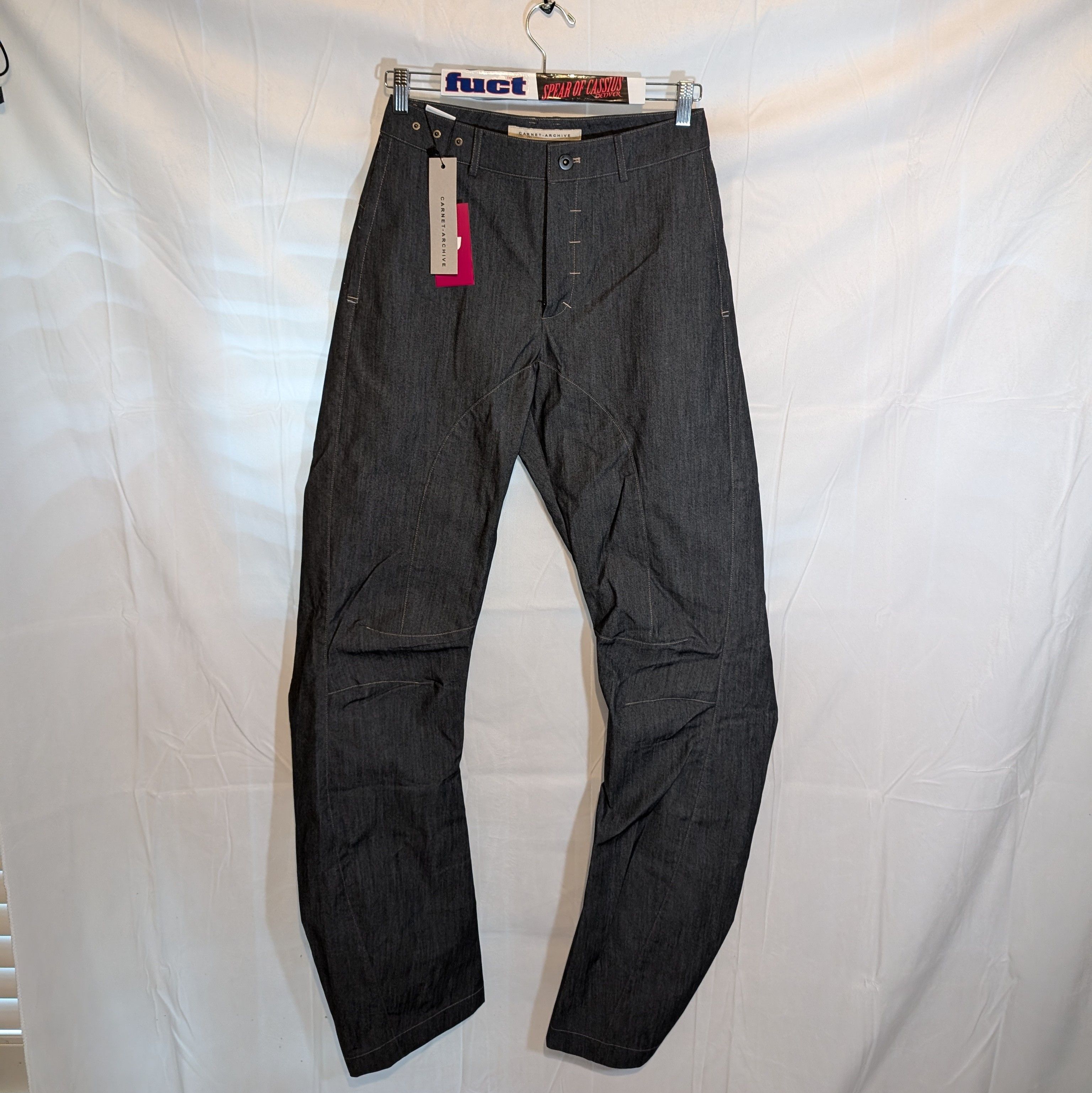 FFFPOSTALSERVICE Carnet-Archive Anatomical Tech Denim Trousers Size US 28 / EU 44 - 1 Thumbnail