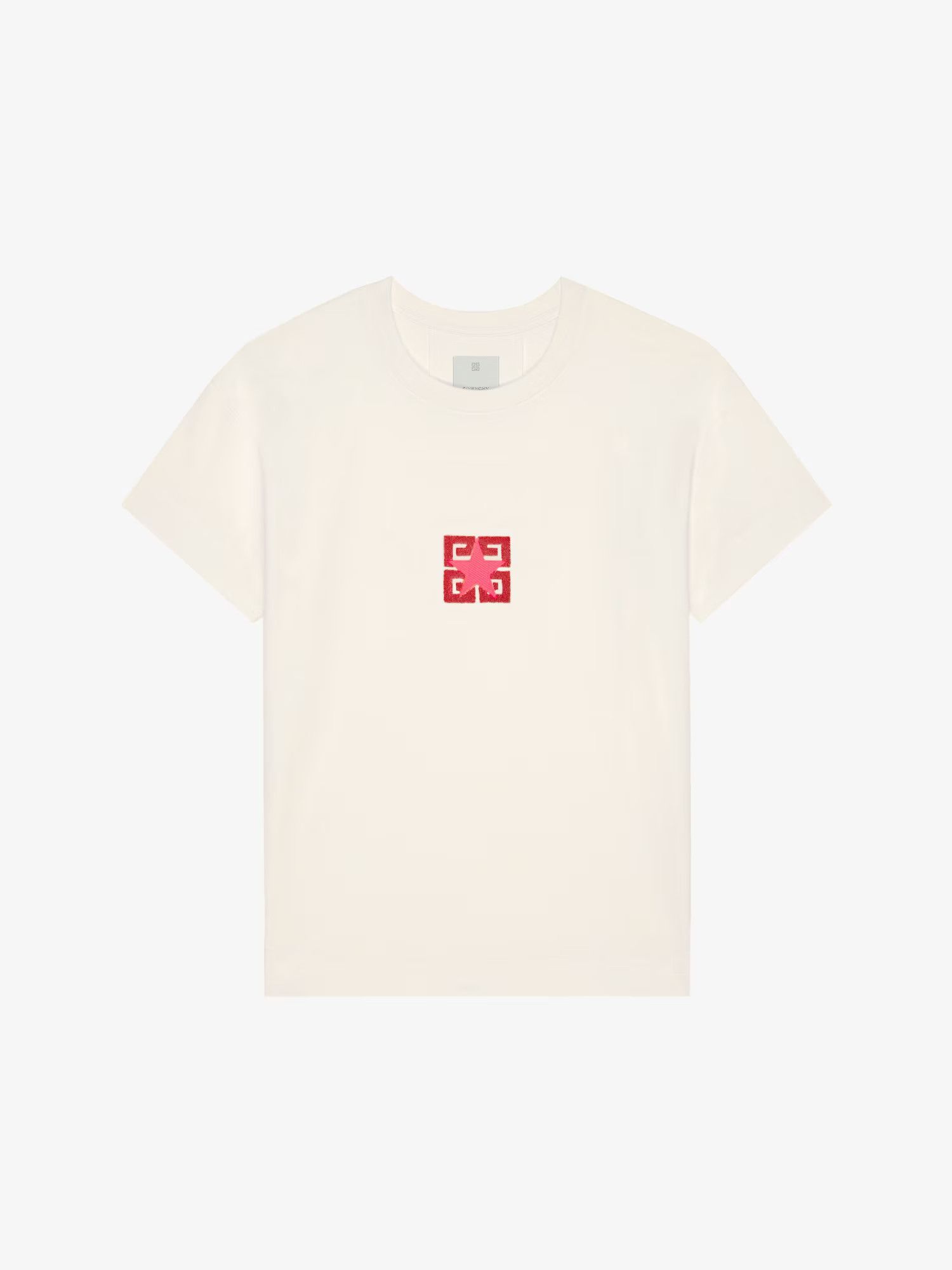 Givenchy o1srvl11e0225 4G Stars T-Shirt in Light Beige Size US S / EU 44-46 / 1 - 1 Thumbnail