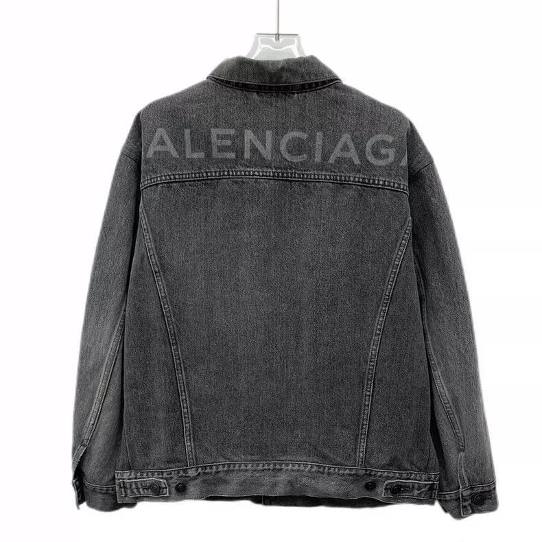 Balenciaga Balenciaga Gray Denim Long Sleeve Jacket-2505 Size US XS / EU 42 / 0 - 2 Thumbnail