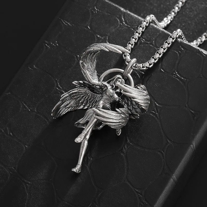Jewelry Four-Winged Pendant Necklace Size ONE SIZE - 3 Thumbnail