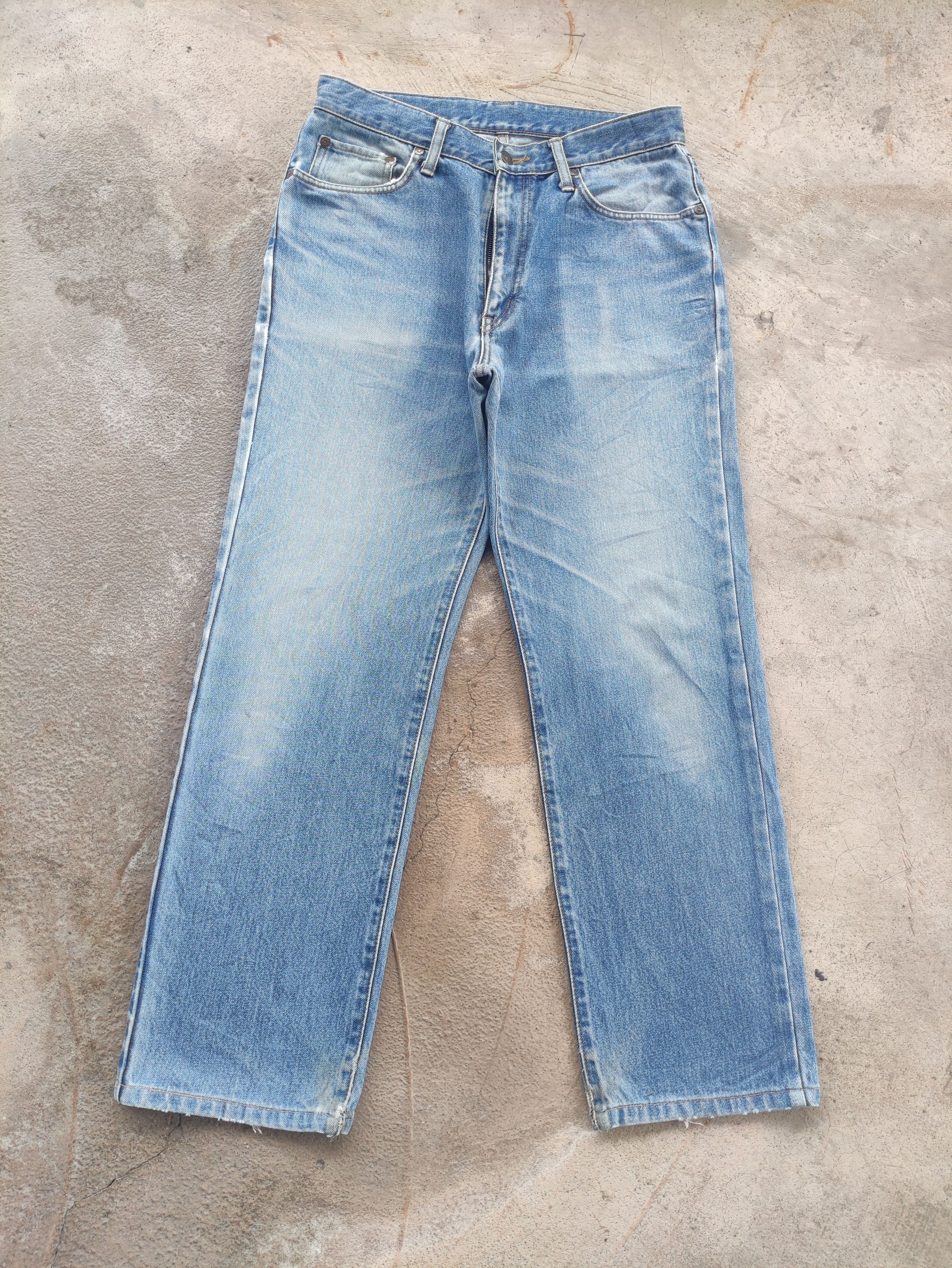 Edwin Vintage Edwin Jean Distressed Faded Denim Pants Size US 31 - 1 Thumbnail