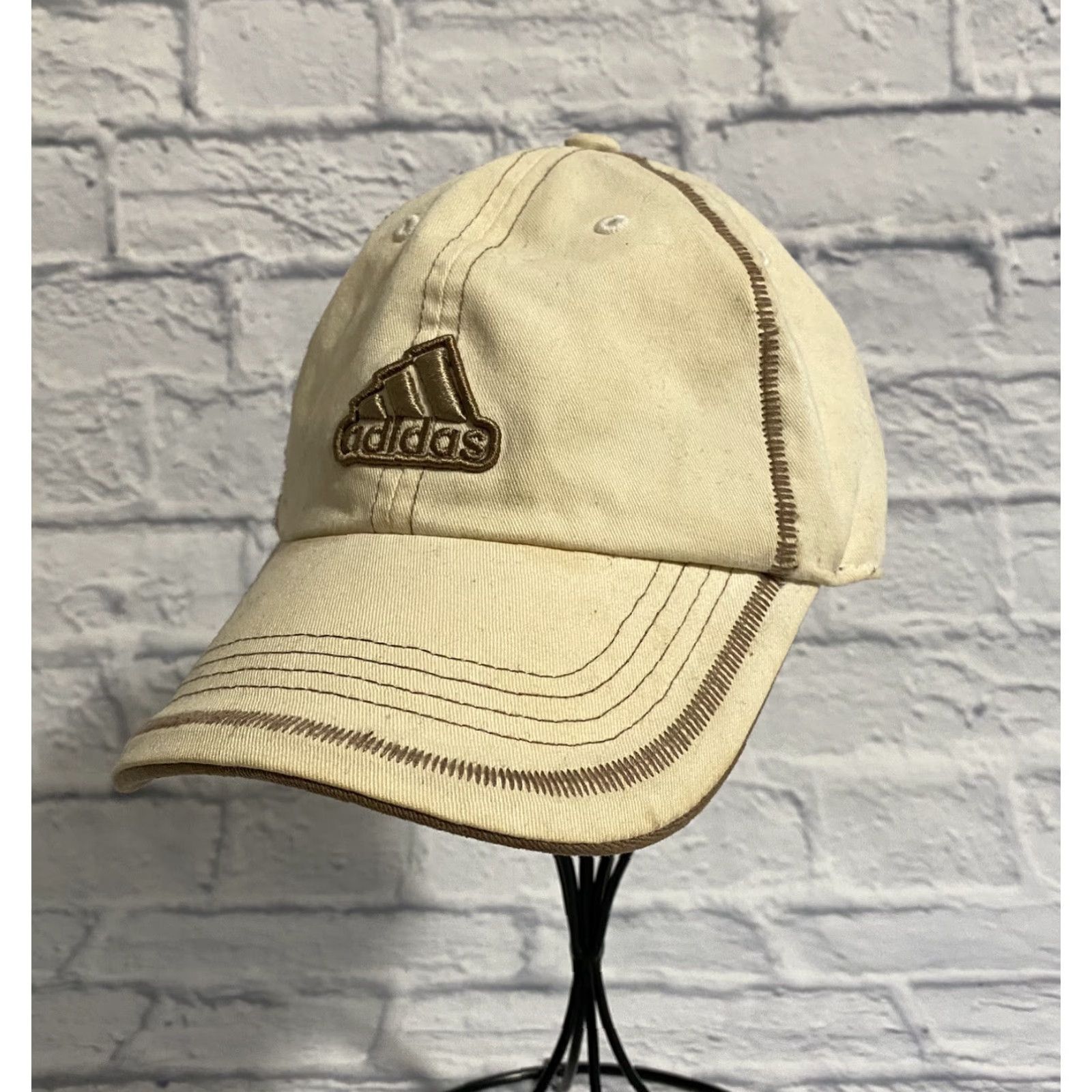 Adidas adidas Hat Womens Baseball Cap Climalite Logo Adjustable Beige Tan Cap Size ONE SIZE - 2 Thumbnail