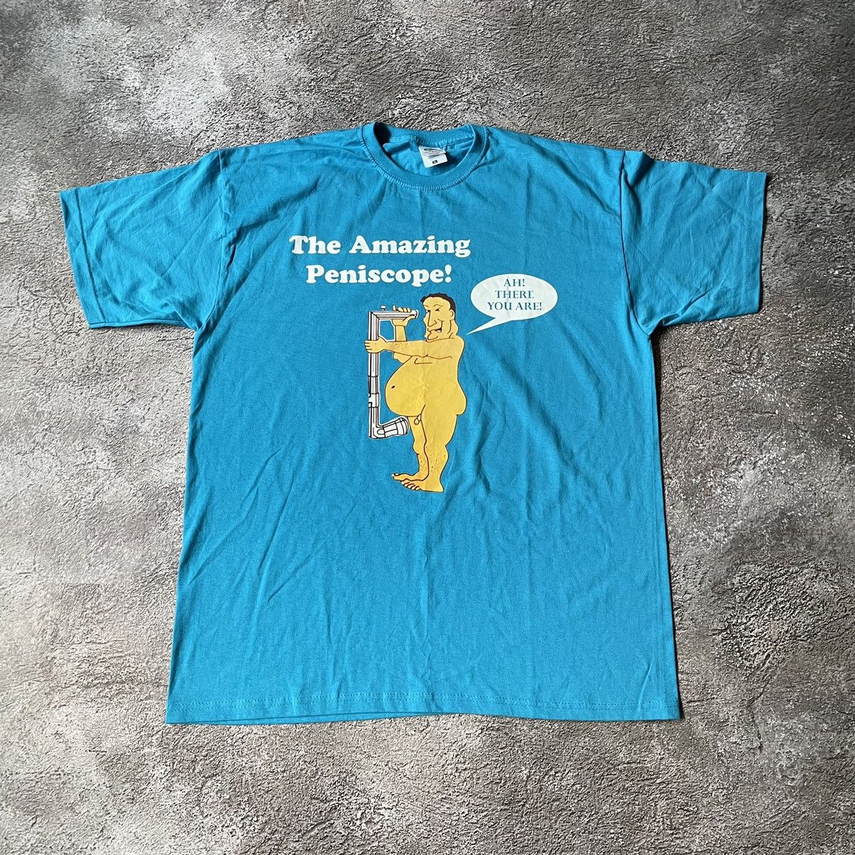 Vintage Vintage Y2K Graphic Tee Funny Penis Logo Humor Streetwear XL Size US XL / EU 56 / 4 - 2 Thumbnail