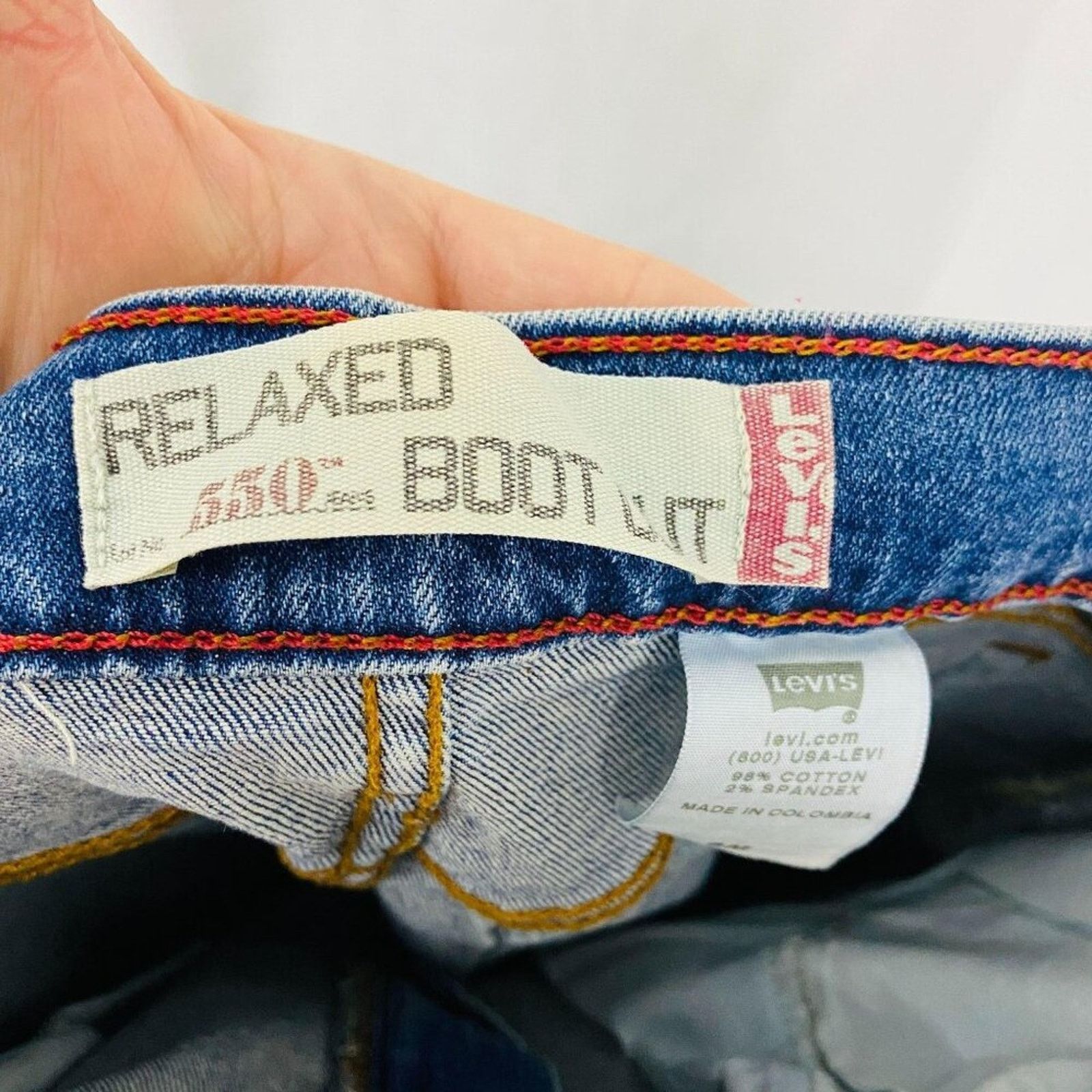 Levi's Levis 550 Womens Blue Medium Wash Denim Bootcut Jeans 6M Size 28" / US 6 / IT 42 - 6 Thumbnail