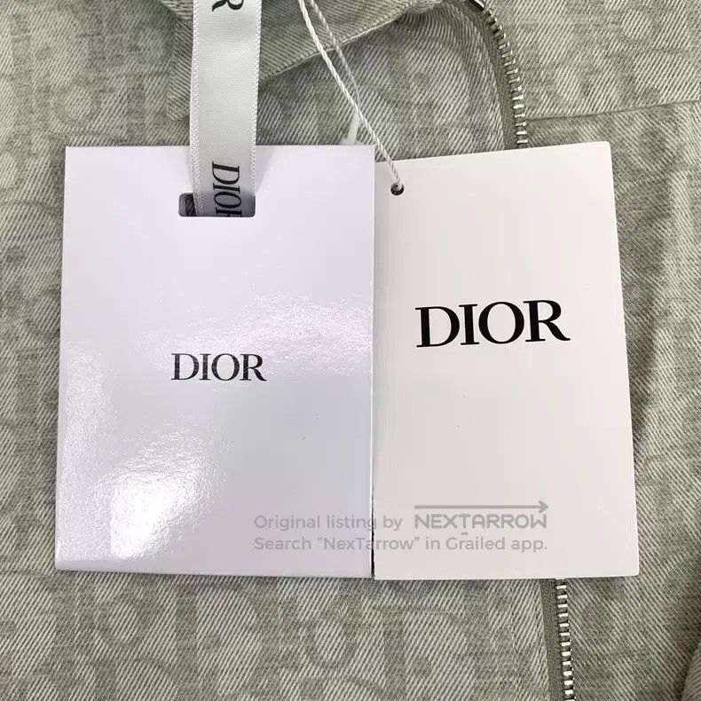 Dior Dior Size 38 Gray logo old flower full print cotton lapel s Size US XXS / EU 40 - 8 Thumbnail