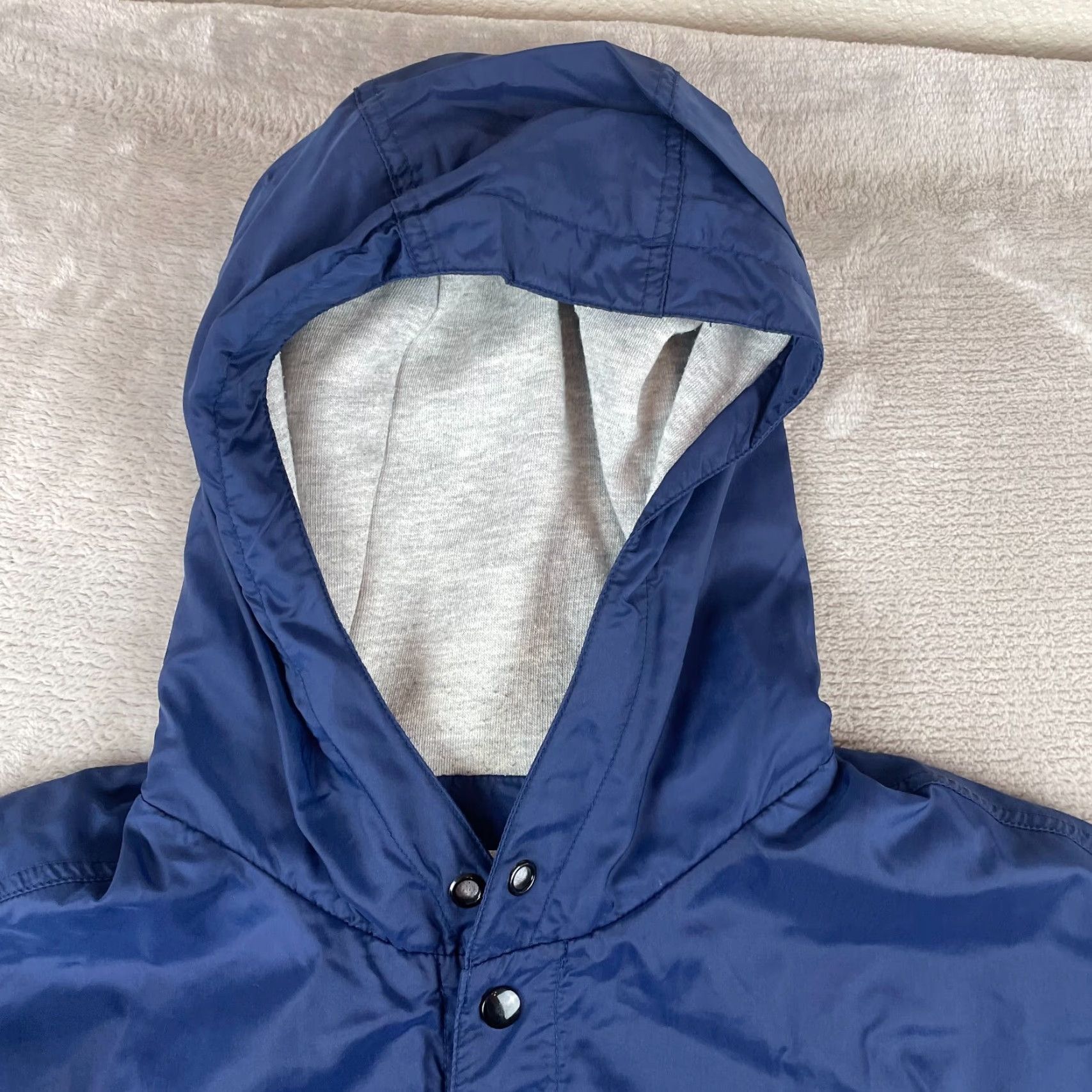 Nike VINTAGE Nike Jacket Men XL Blue Big Swoosh Nike Logo Fleece Lined Hooded Button Size US XL / EU 56 / 4 - 4 Thumbnail