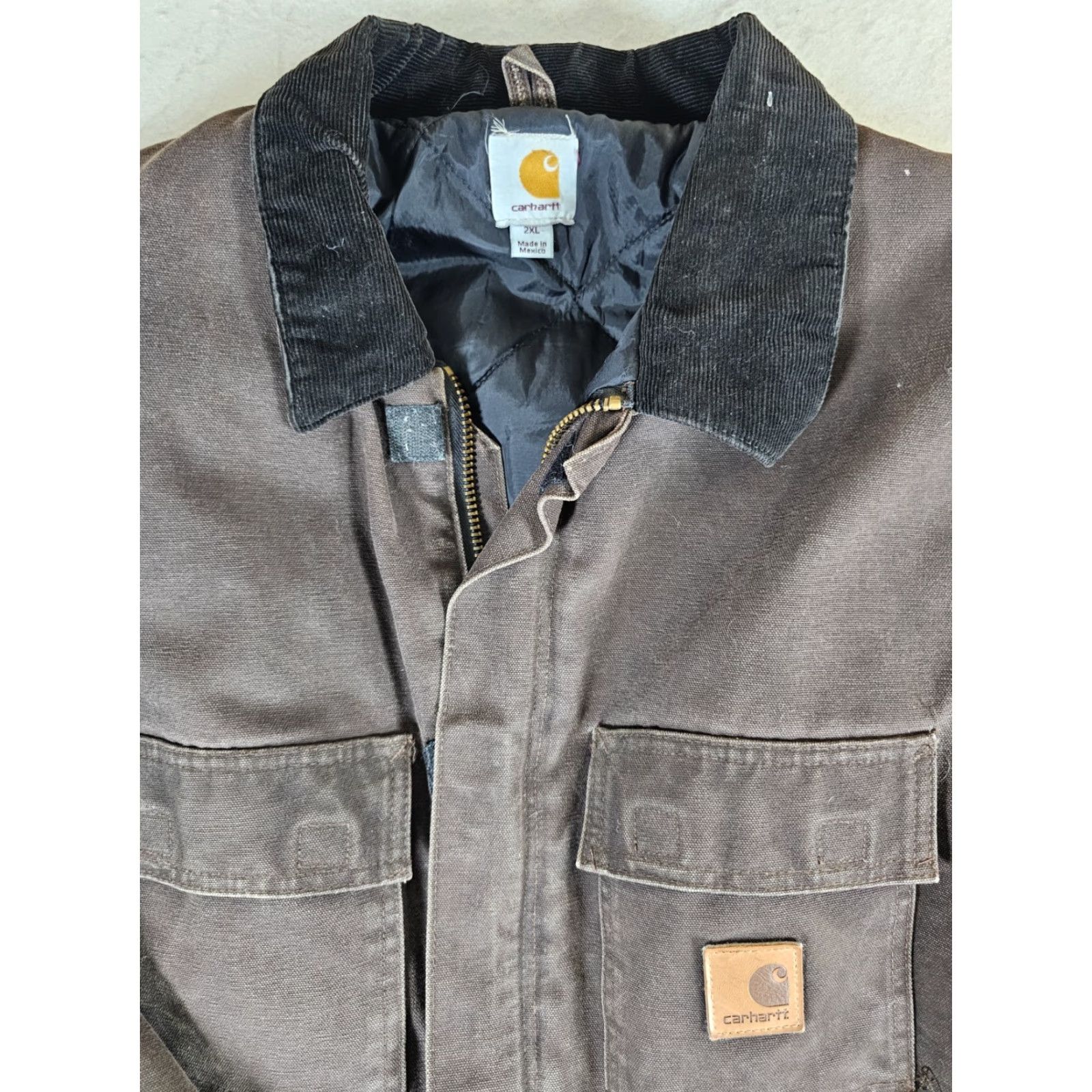 Carhartt VINTAGE Carhartt C26-DKB Brown Quilted Arctic Workwear Jacket Mens XX Long Reg Size US XXL / EU 58 / 5 - 3 Thumbnail