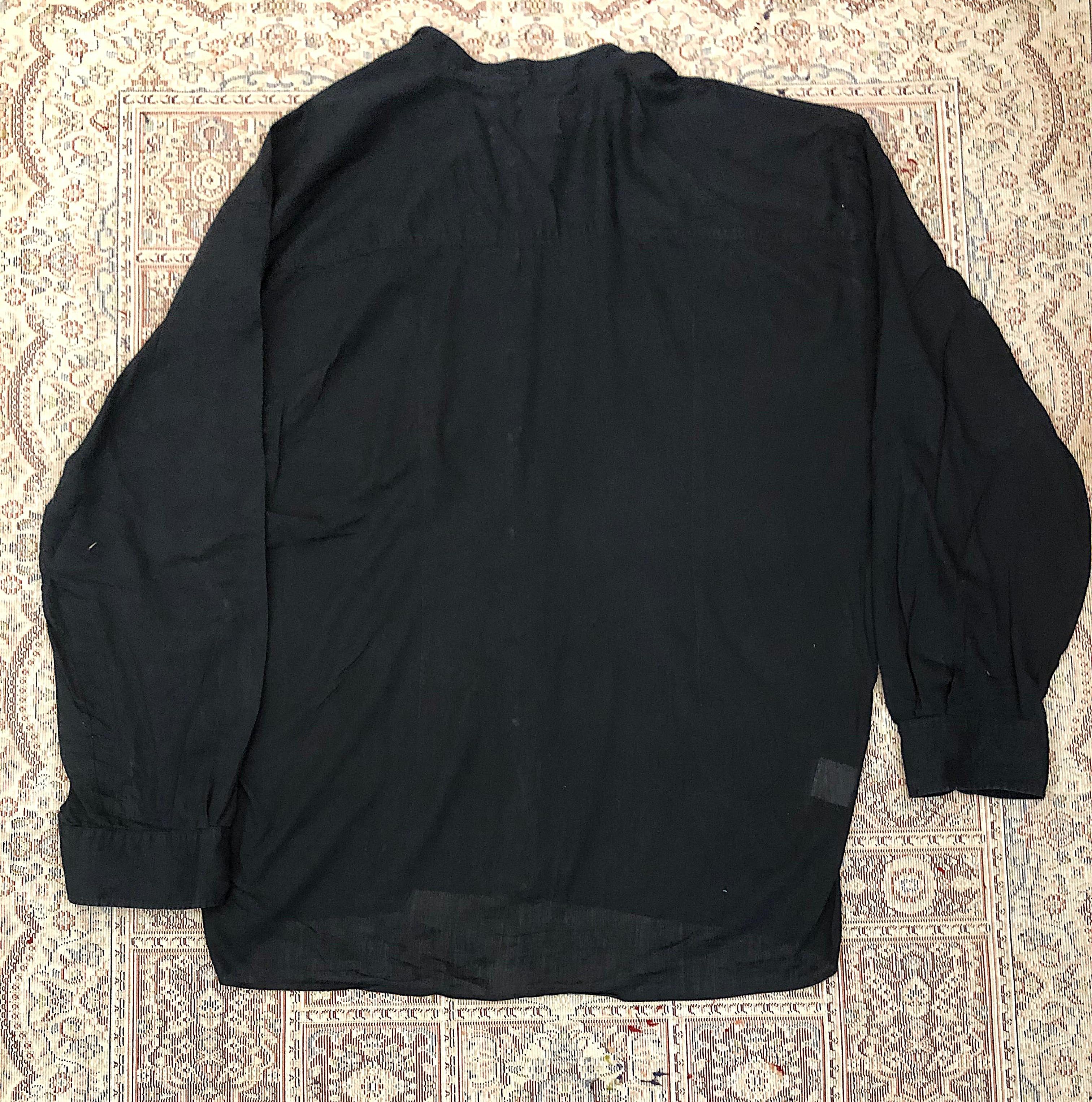 Maison Margiela Maison Martin Margiela Line 4 Black Shirt 2013,Size 40 Size S / US 4 / IT 40 - 2 Thumbnail