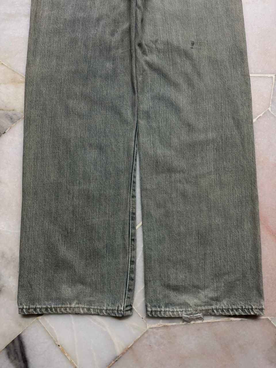 Vintage 💥Grunge💥Montage Very Rare Thrashed Rusty Insane Baggy Jean Size US 30 / EU 46 - 25 Thumbnail