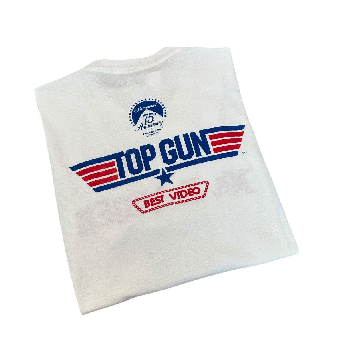 Fruit Of The Loom Vintage 1986 Top Gun movie Paramount pictures promo shirt Size US L / EU 52-54 / 3 - 1 Thumbnail