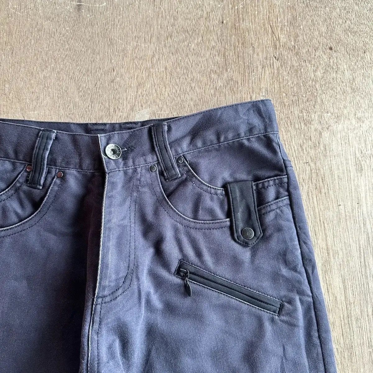 If Six Was Nine FLARE/BOOTCUT‼️VINTAGE SEMATIC DESIGN TROUSERS BLACK PANTS Size US 28 / EU 44 - 5 Thumbnail