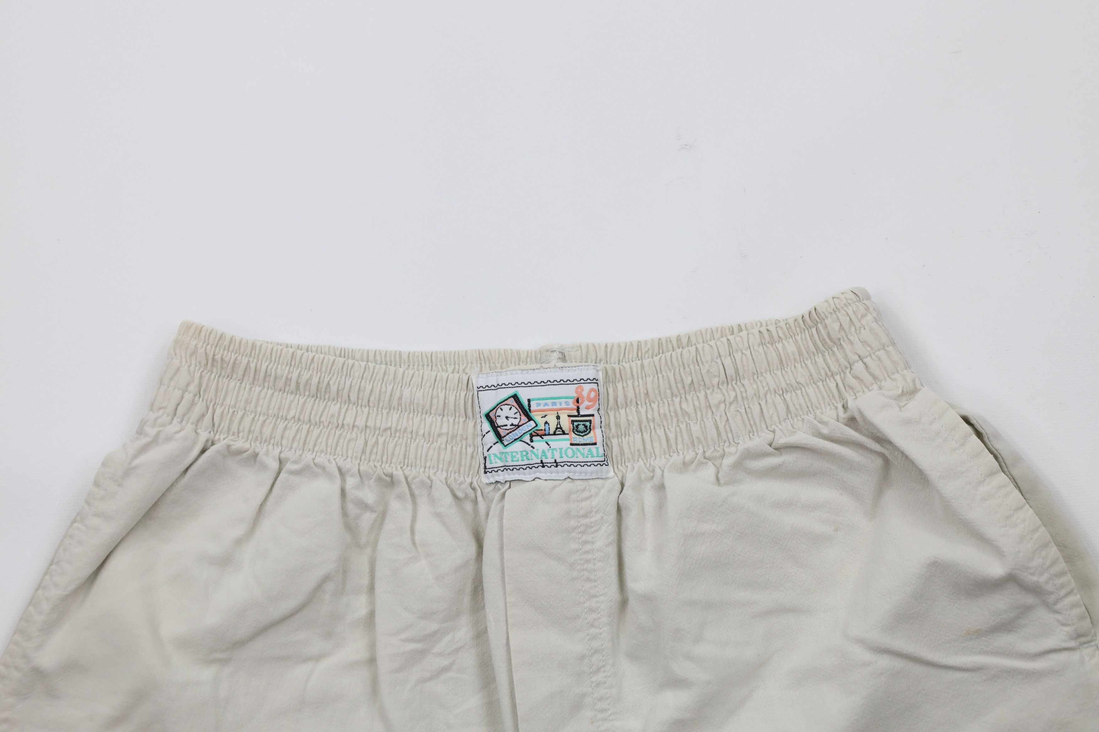 Vintage Vintage 80s Streetwear Paris Safari Bermuda Cuffed Shorts Size 24" / US 00 / IT 34 - 2 Thumbnail