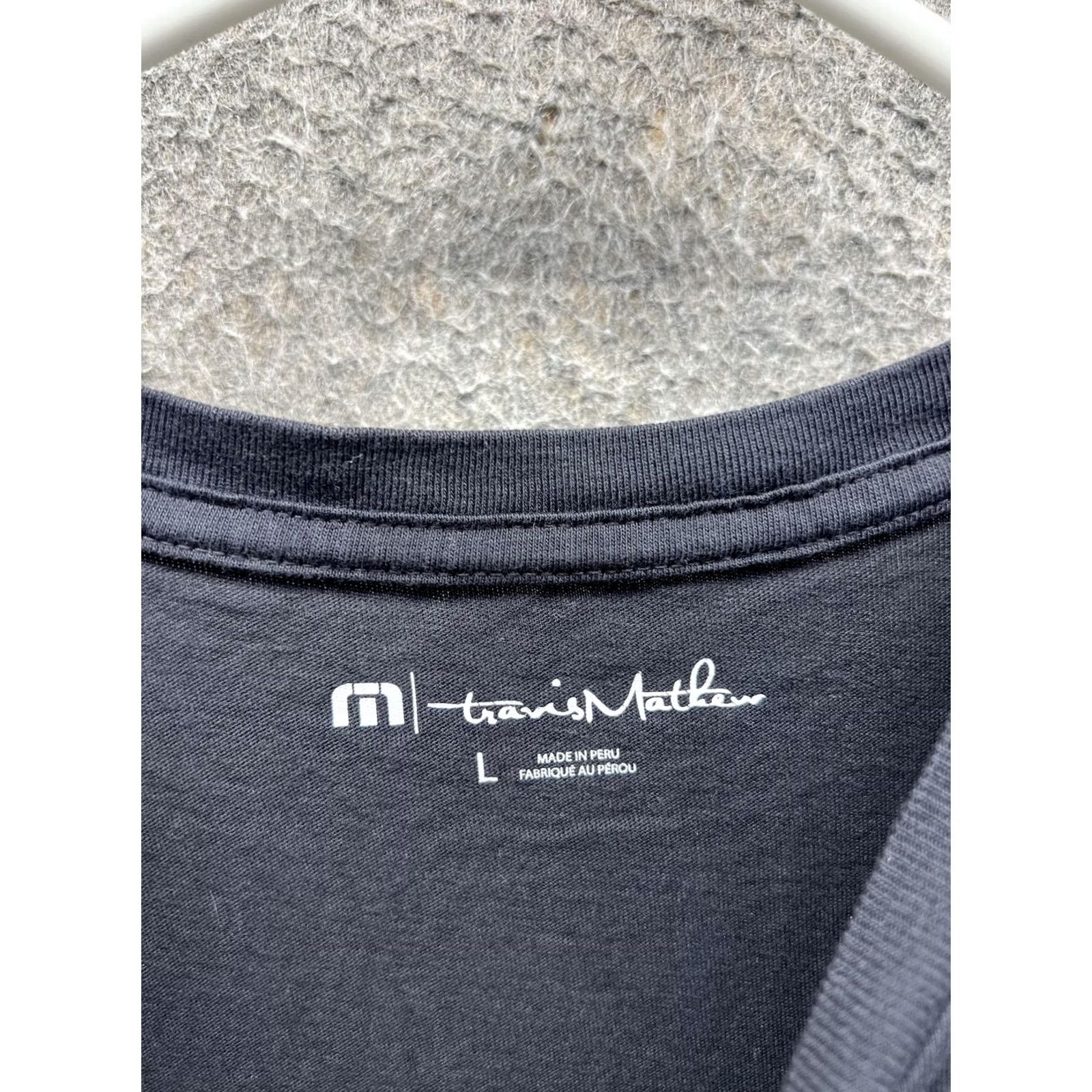 TravisMathew Travis Mathew Shirt Mens Large Black Golf Graphic Tee Tagless Crew Neck Short Sleeve performance logo Size US L / EU 52-54 / 3 - 5 Thumbnail