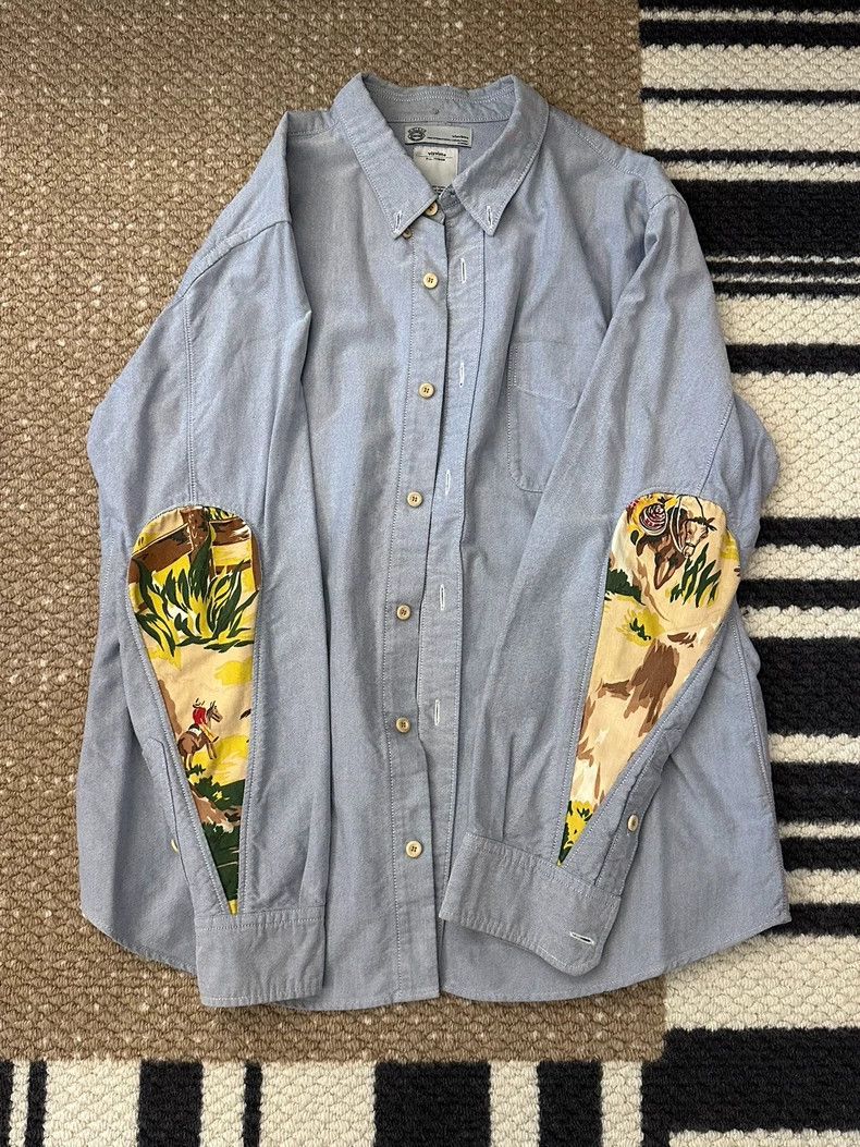 Visvim Visvim Albacore Long Sleeve Shirt with Printed Sleeves- DMC Size US M / EU 48-50 / 2 - 1 Thumbnail