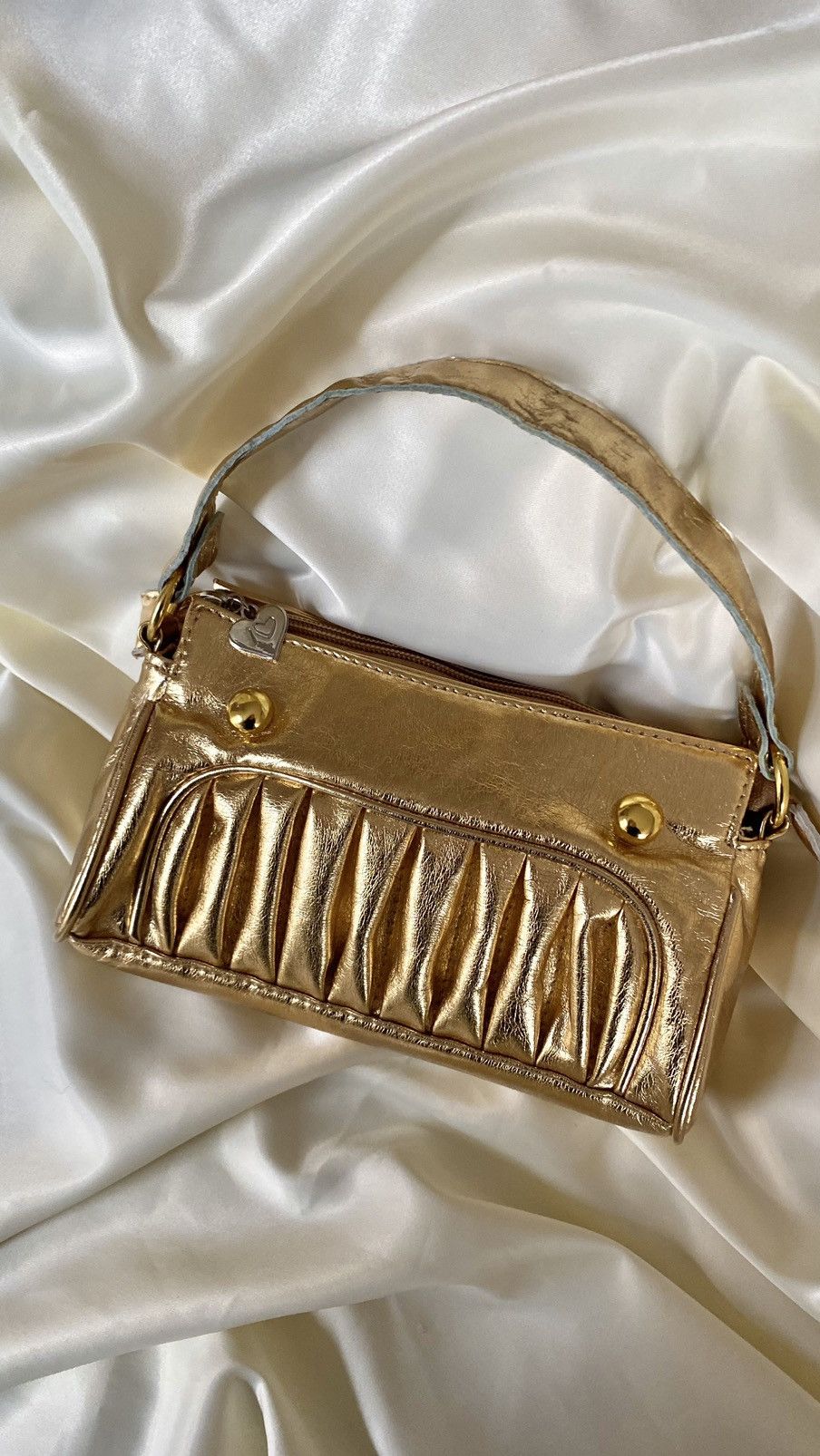Vintage Vintage champagne gold mini hand bag Size ONE SIZE - 2 Thumbnail