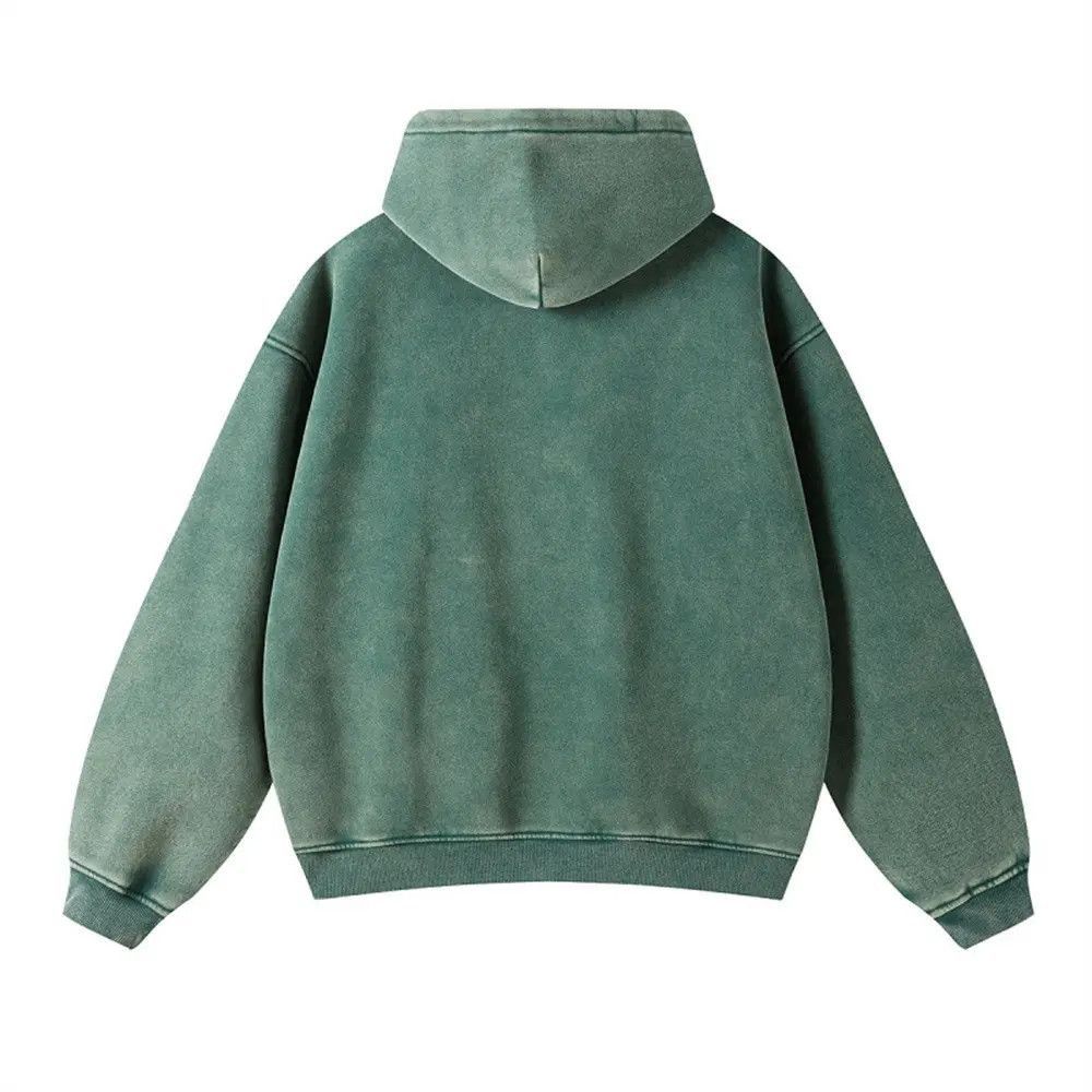 Japanese Brand × Vintage Green Batik Fleece Zippered Hoodie Size US XL / EU 56 / 4 - 2 Thumbnail