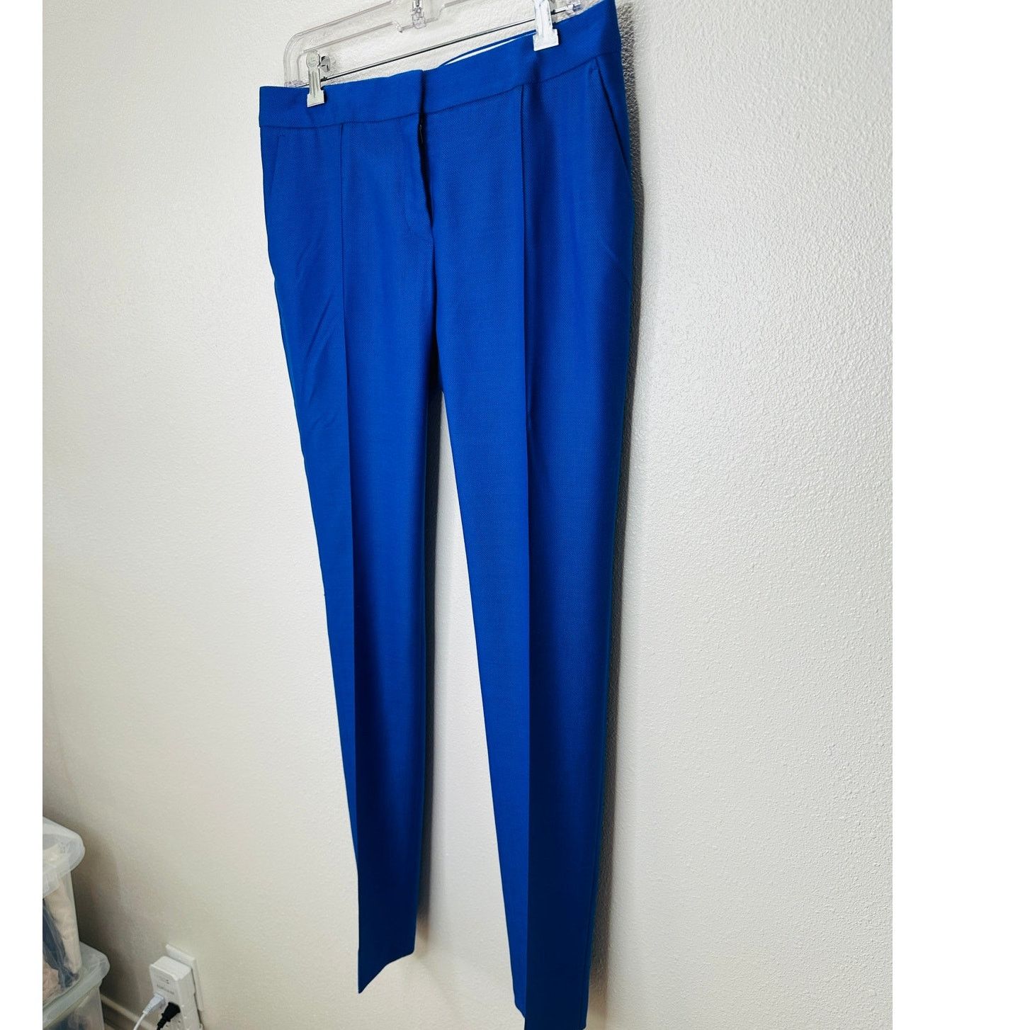 Stella McCartney Stella McCartney Blue Wool Stitch Front Crease Slacks 42 / M Size 30" / US 8 / IT 44 - 4 Thumbnail