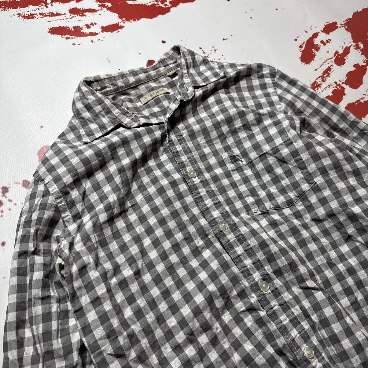 Burberry × Vintage vintage barberry brit shirt branded plaid with logo Size US M / EU 48-50 / 2 - 2 Thumbnail