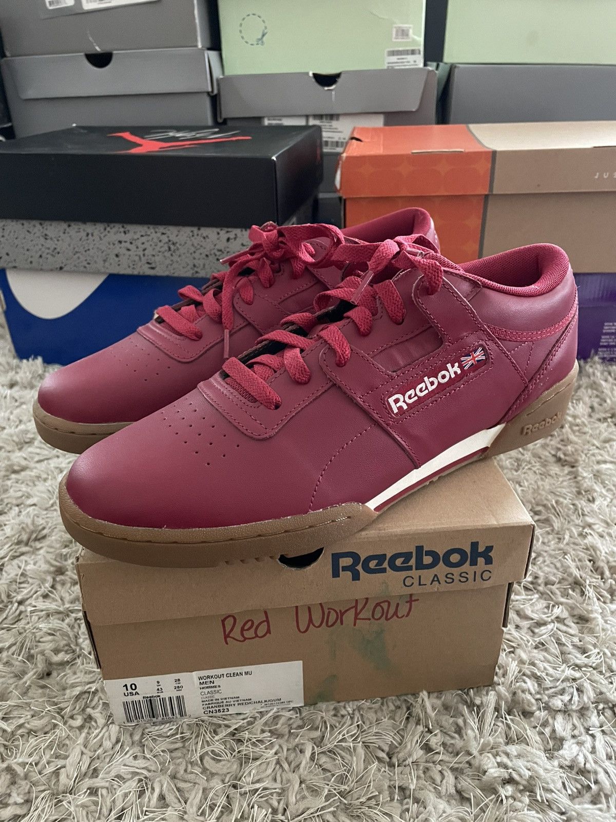 Reebok Reebok Workout Sneakers Red Size US 10 / EU 43 - 1 Thumbnail