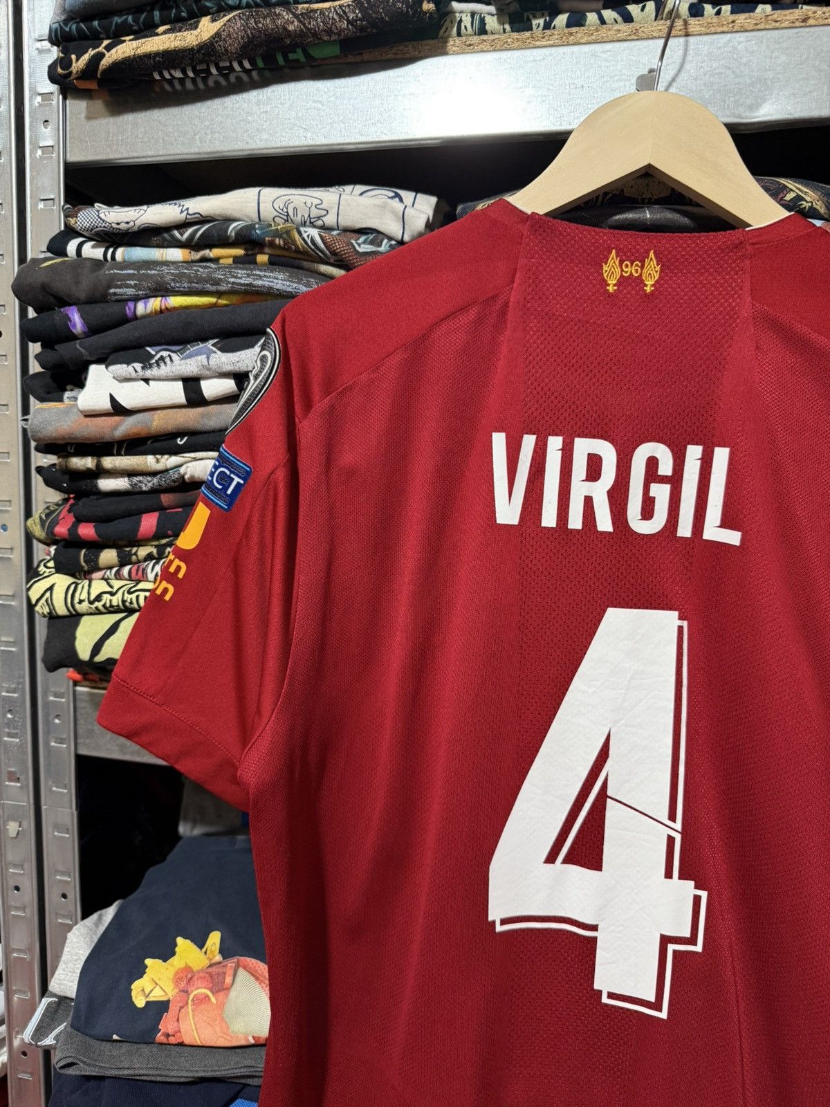 New Balance Rare New Balance FC Liverpool VIRGIL Champions League Jersey Size US XL / EU 56 / 4 - 5 Thumbnail