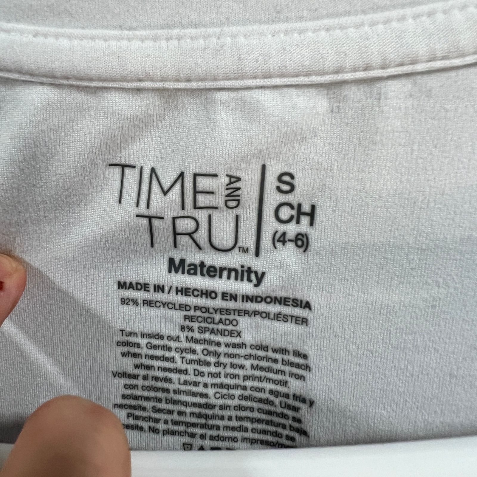 Other Time and Tru Set of 2 Women's Maternity Graphic T-Shirt Size S / US 4 / IT 40 - 4 Thumbnail