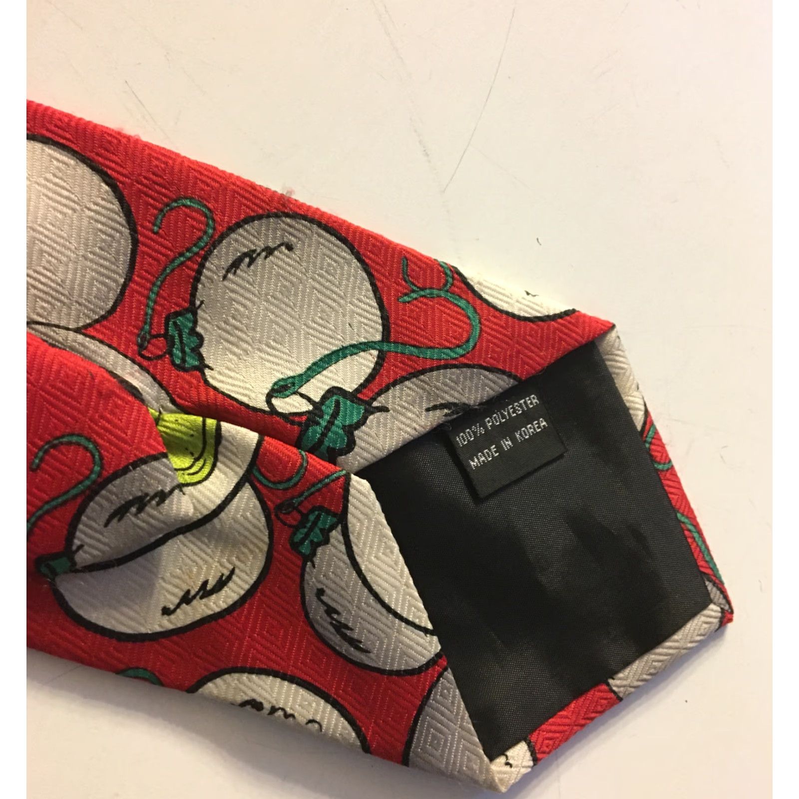 Vintage Dr. Seuss How the Grinch Stole Christmas Red Holiday Party Novelty Tie Men’s Size ONE SIZE - 4 Thumbnail