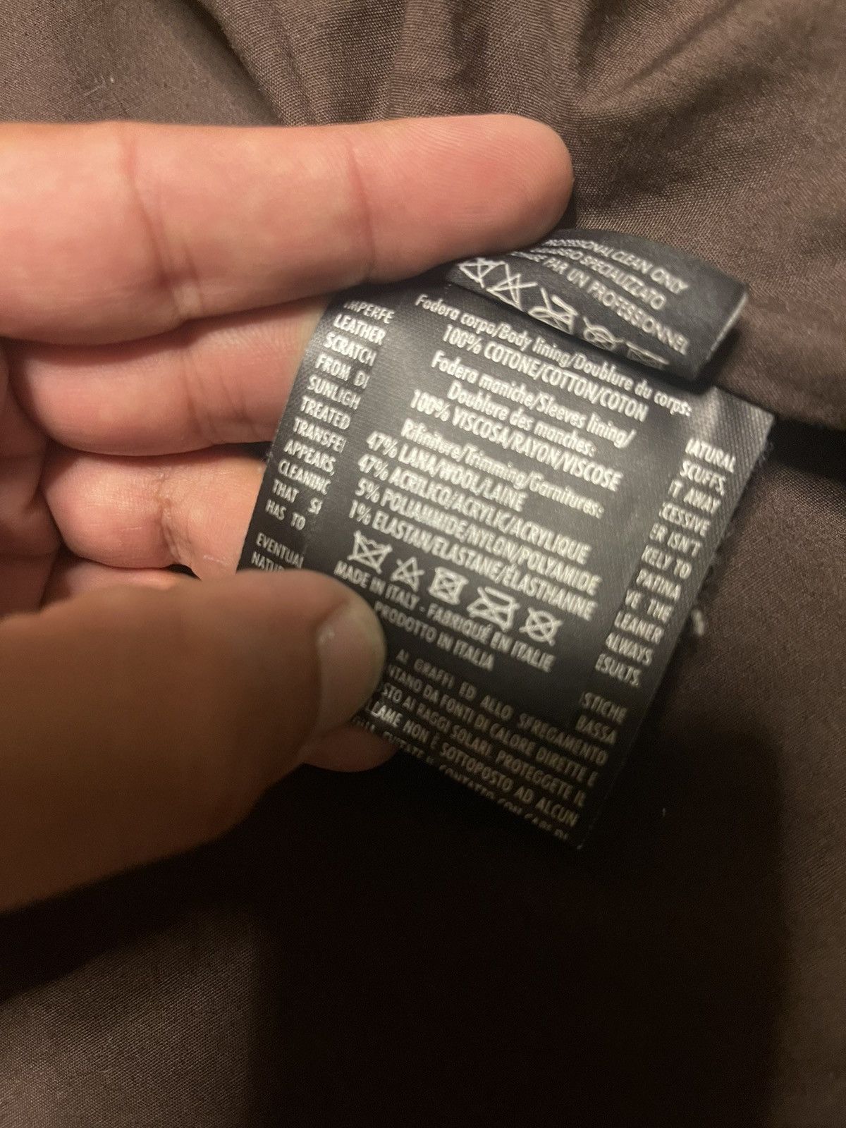 Gucci 100% AUTHENTIC GUCCI GG MONOGRAM BIKER LEATHER BROWN JACKET Size US L / EU 52-54 / 3 - 11 Thumbnail