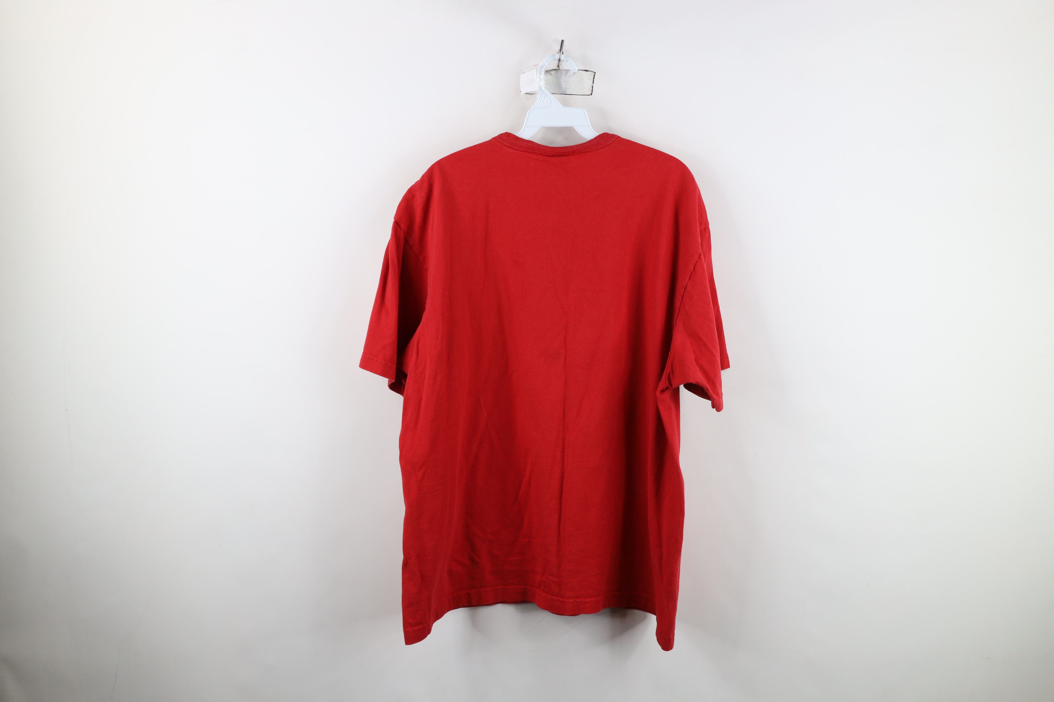 Tommy Hilfiger Vintage 90s Tommy Hilfiger Heavyweight T-Shirt Red Cotton Size US L / EU 52-54 / 3 - 11 Thumbnail