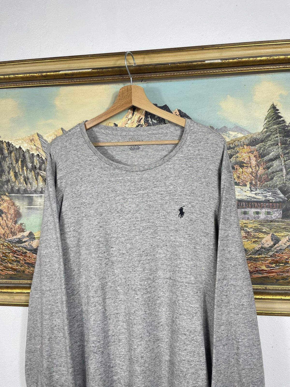 Polo Ralph Lauren Polo Ralph Lauren Grey Longsleeve Pony Logo Old Money Luxury Size US L / EU 52-54 / 3 - 4 Thumbnail