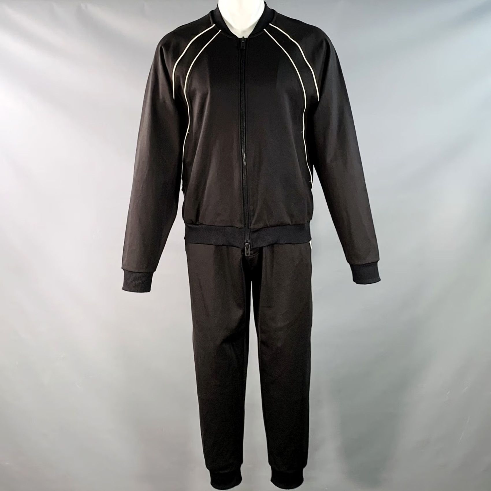 Y-3 Y-3 Zip Up Drawstring Tracksuit Black White Polyamide Blend Size M Size US 31 - 2 Thumbnail