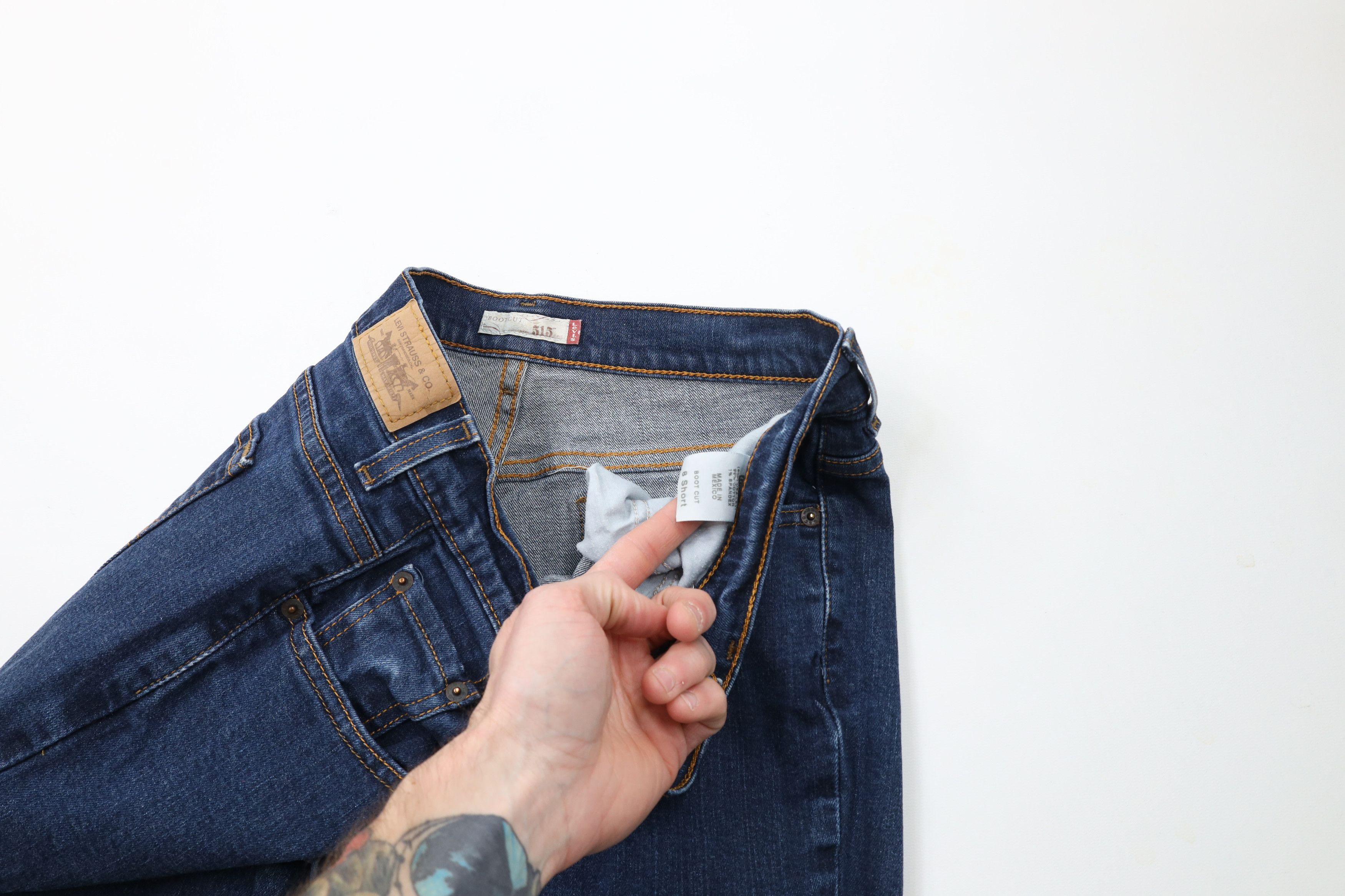 Levi's × Vintage Vintage Y2K Levis 515 Babydoll Flared Bootcut Denim Jeans Size 30" / US 8 / IT 44 - 7 Thumbnail