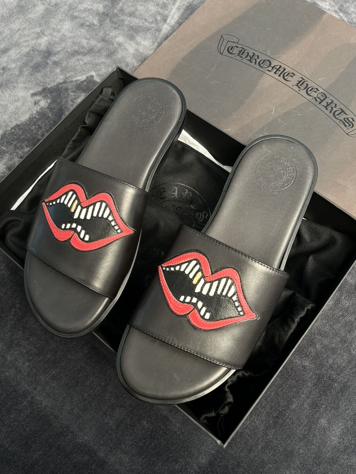 Chrome Hearts Chrome Heart Sandals Matty Boy Lip Size US 9 / EU 42 - 3 Thumbnail