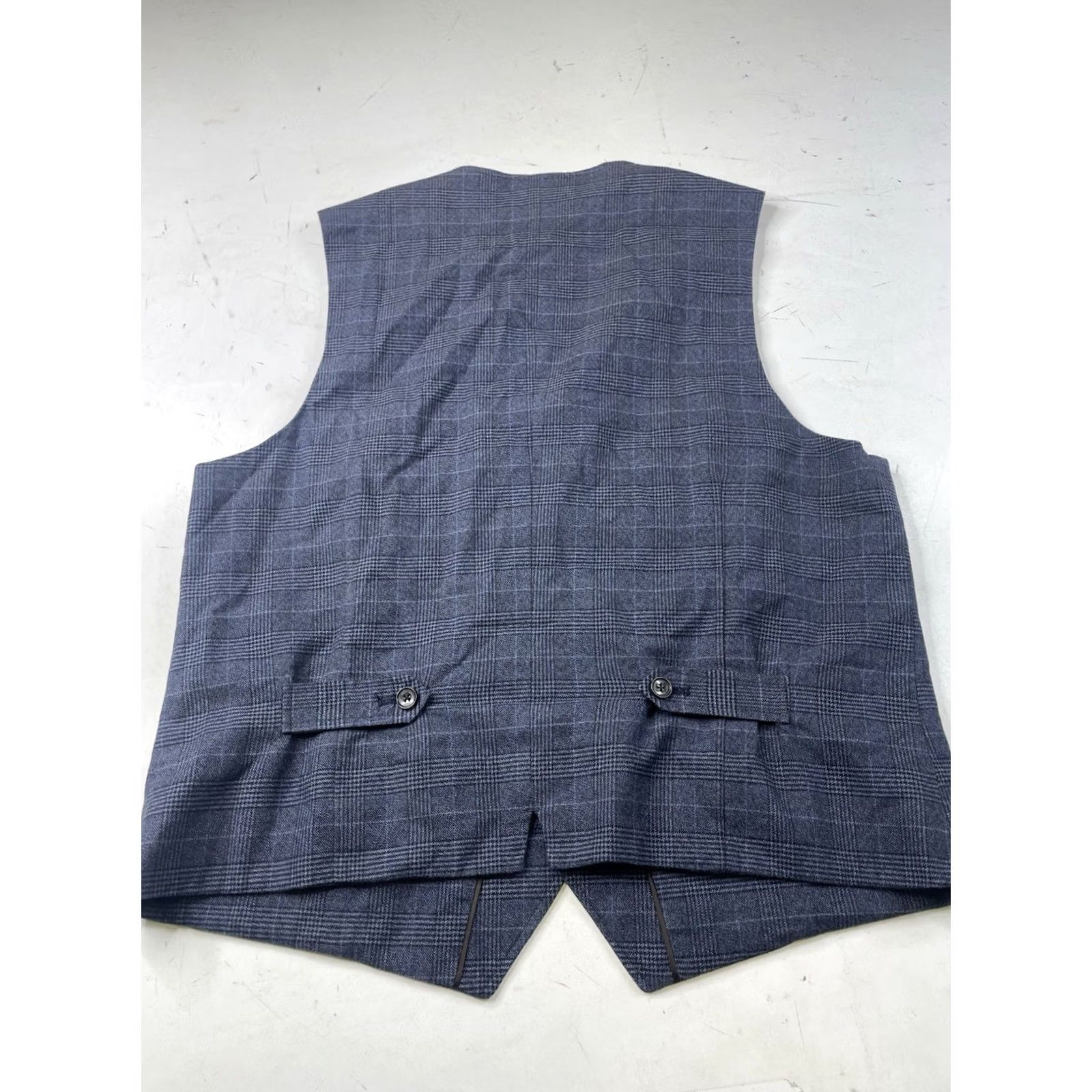 Joseph Abboud Joseph Abboud Vest Waistcoat Blue Plaid 5 Button Suit Vest L Mens Size US L / EU 52-54 / 3 - 6 Thumbnail