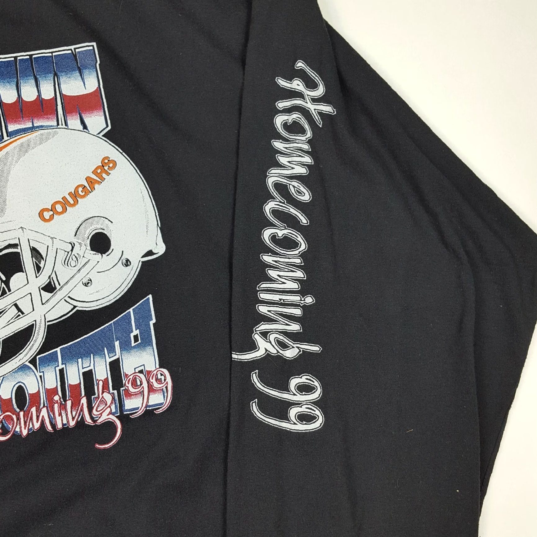 Vintage VTG 1999 Showdown In The South Mens XL Long Sleeve Football T Shirt Black Shirt Football Retro 90s Sports VINTAGE Size US XL / EU 56 / 4 - 4 Thumbnail