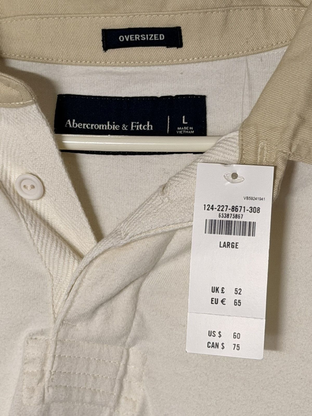 Abercrombie & Fitch Abercrombie & Fitch Oversized Rugby Shirt New With Tag Large Size US L / EU 52-54 / 3 - 2 Thumbnail